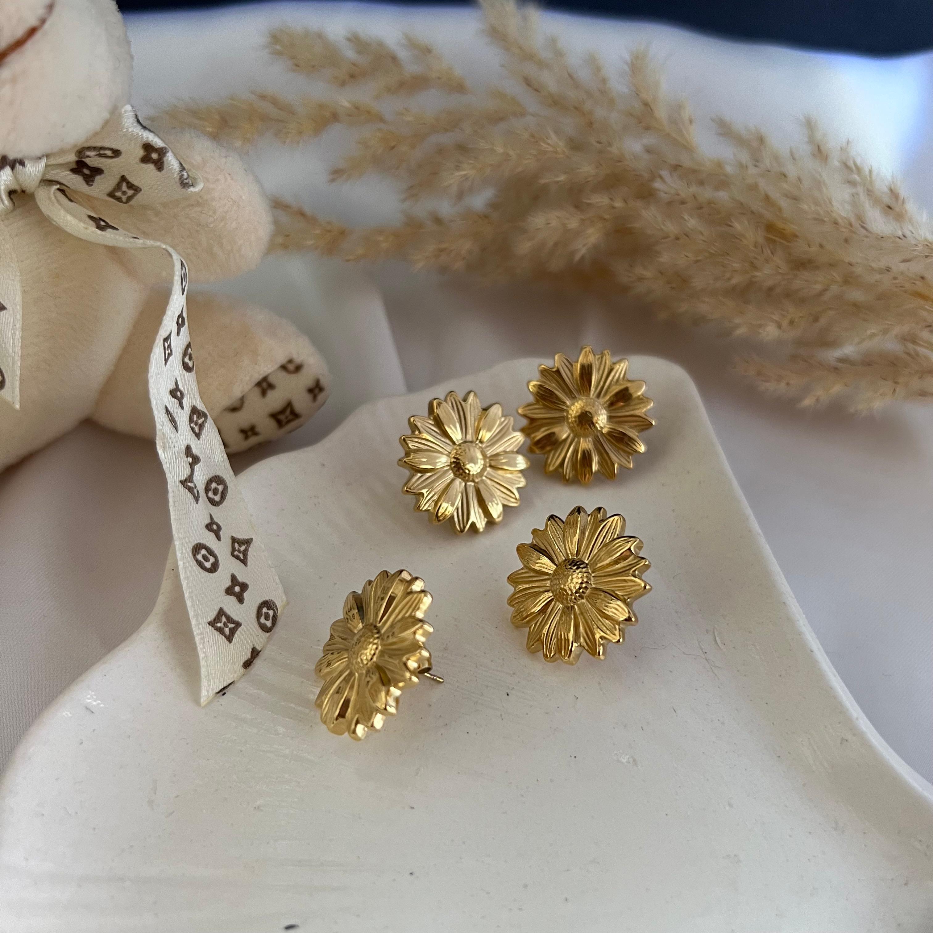 Sunflower Earrings - Waterproof