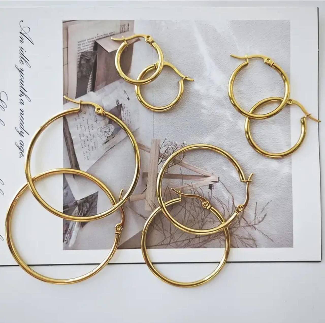 Hoop Earrings - Waterproof