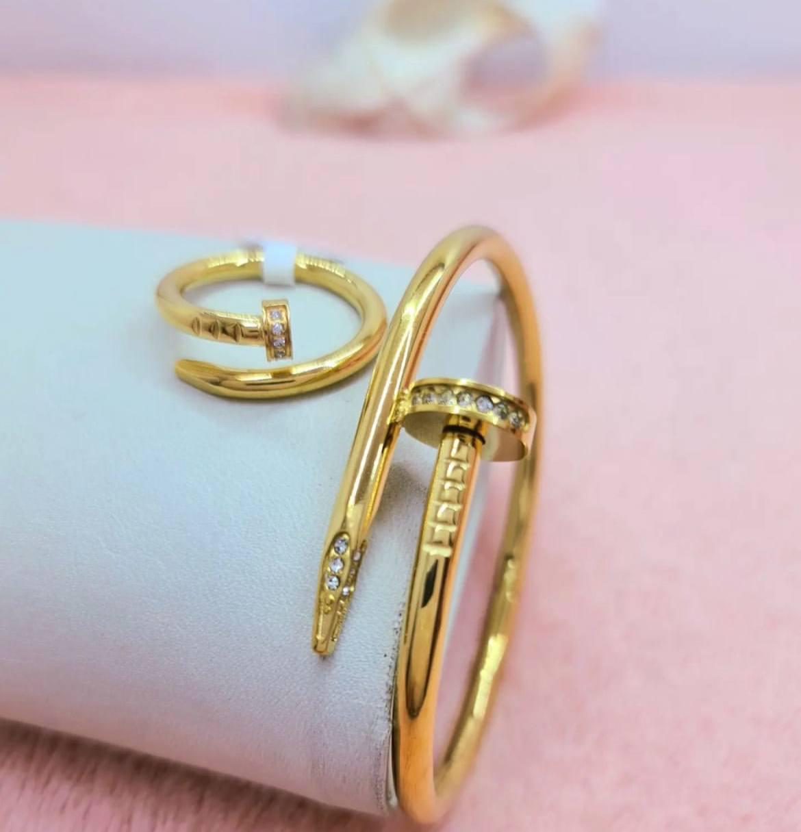 Nail Set - Bracelet & Ring - Waterproof