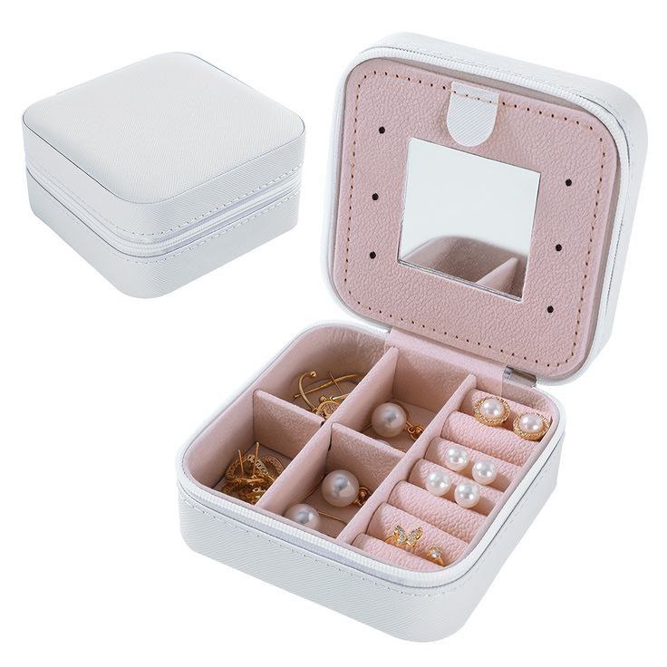 Travel Jewelry Organizer with Mirror