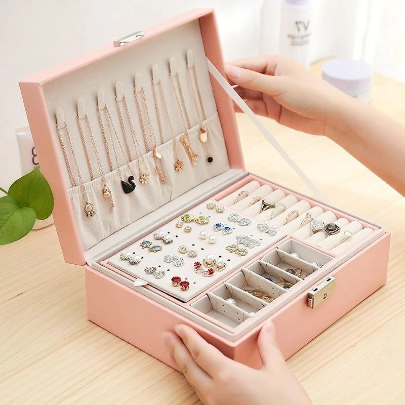 Large Jewelry Storage Box with Lock