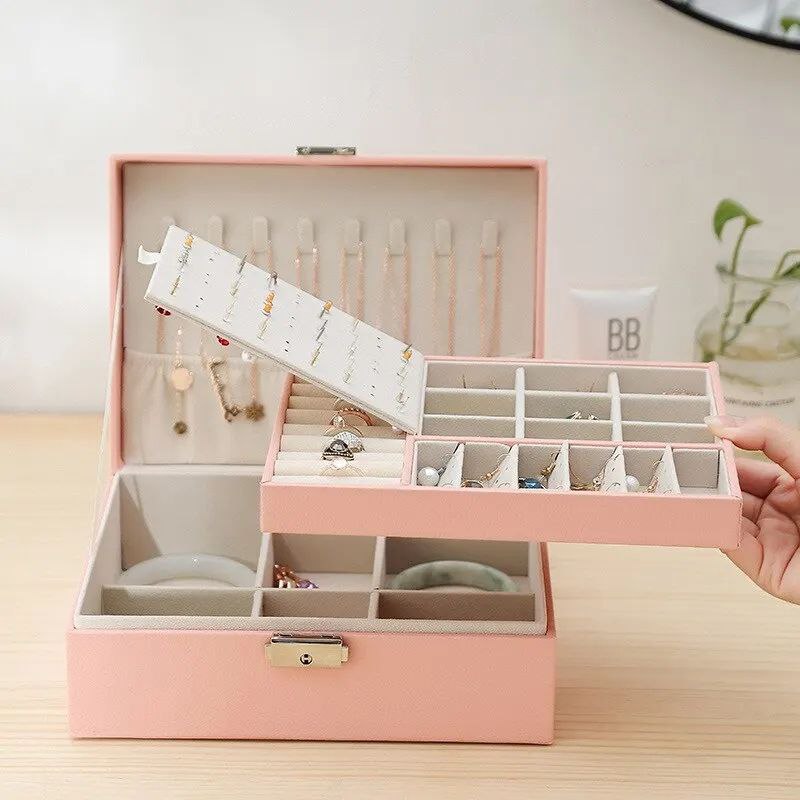 Large Jewelry Storage Box with Lock