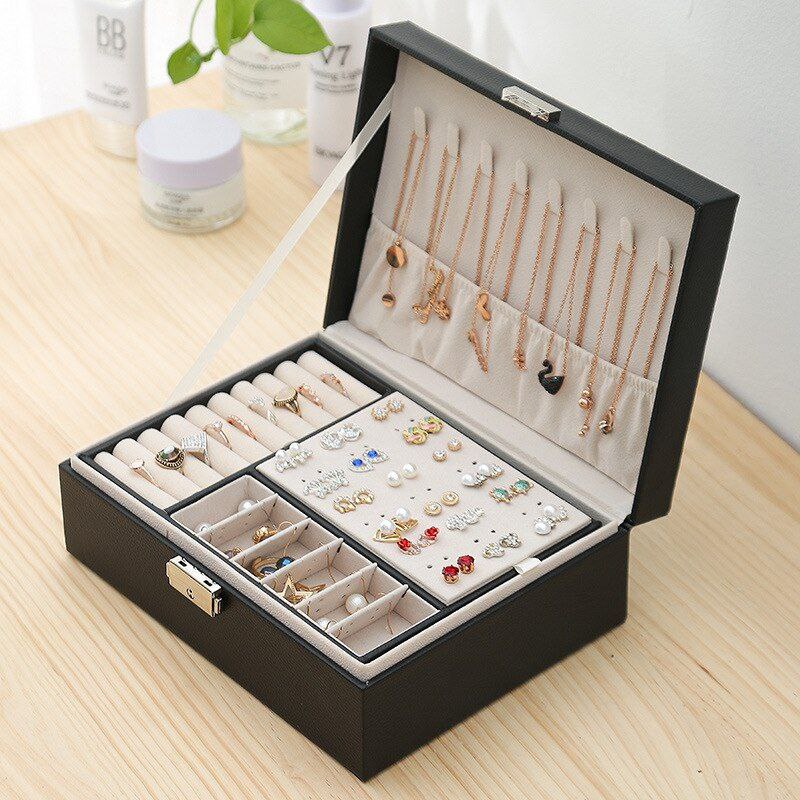 Large Jewelry Storage Box with Lock