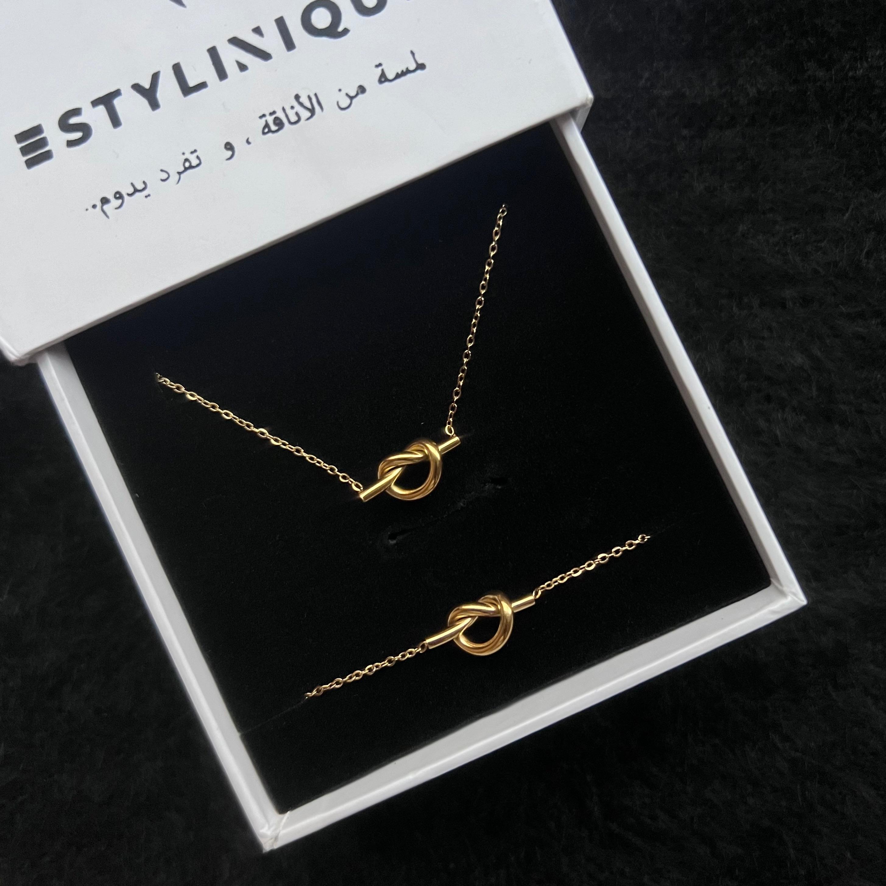 Knot Jewelry Set β Necklace & Bracelet - Waterproof