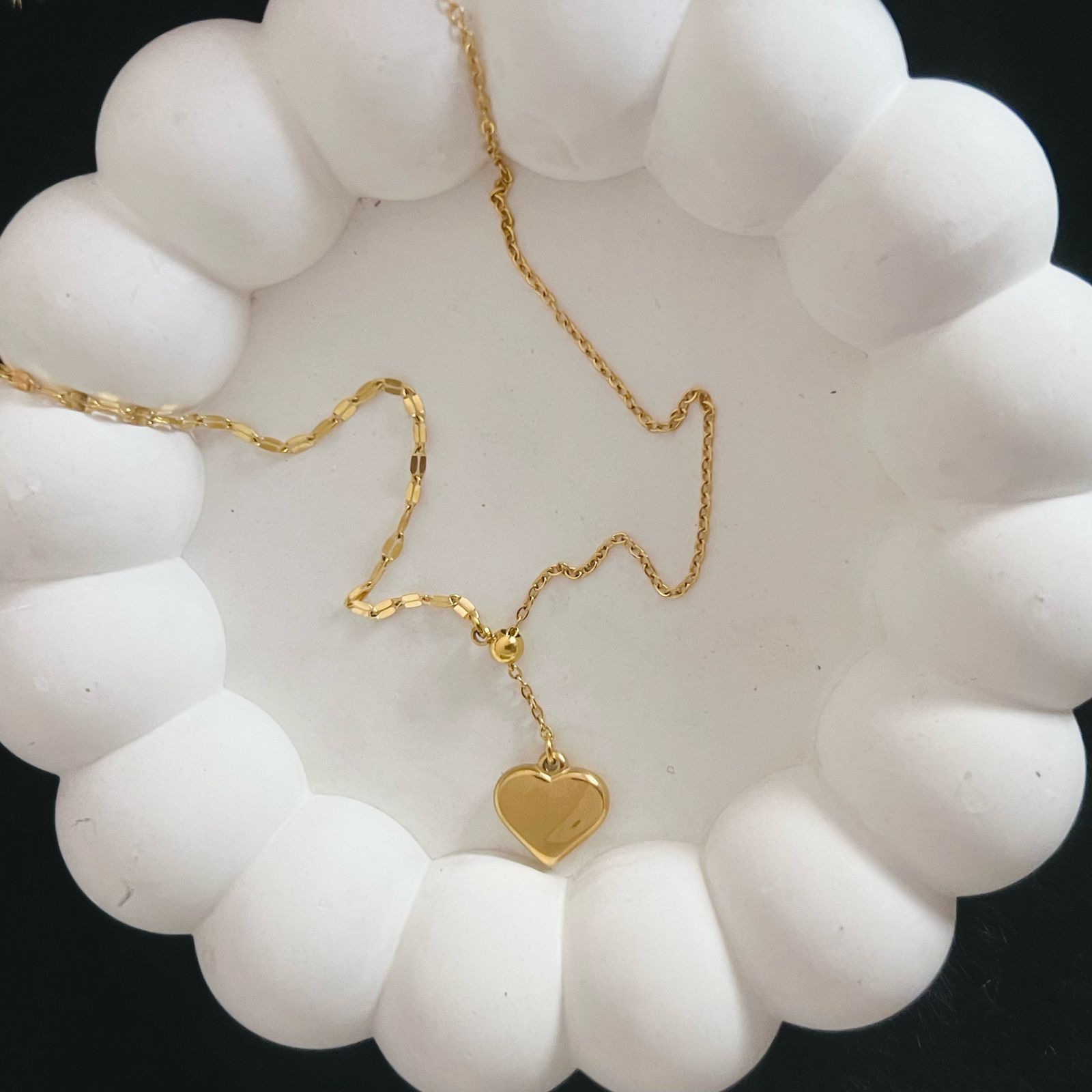 Adjustable Heart Necklace - Waterproof