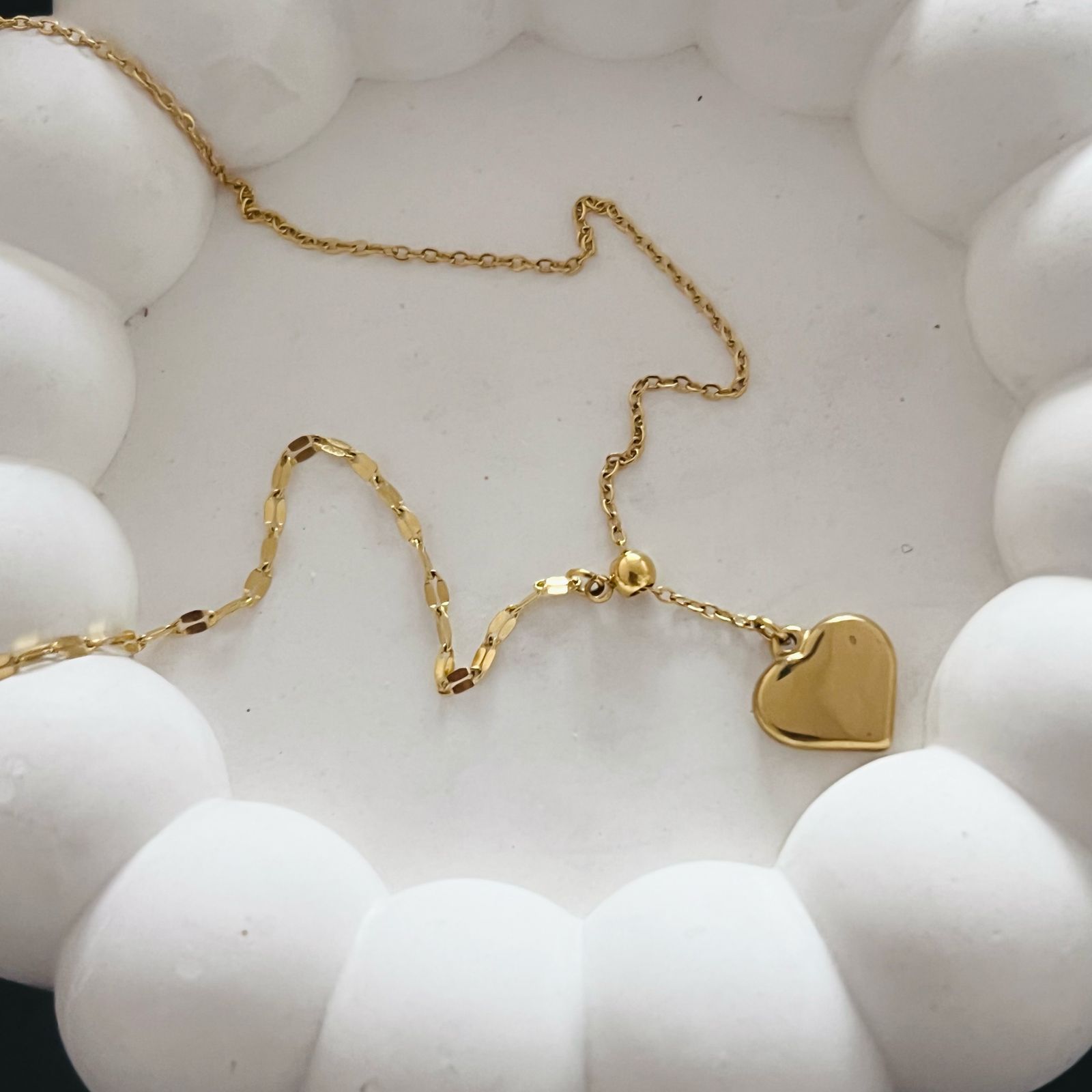 Adjustable Heart Necklace - Waterproof