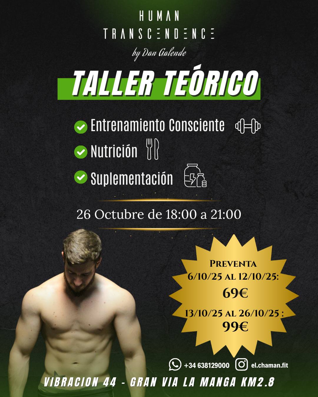 Taller Teórico: Entrenamiento - Nutrición - Suplementación
