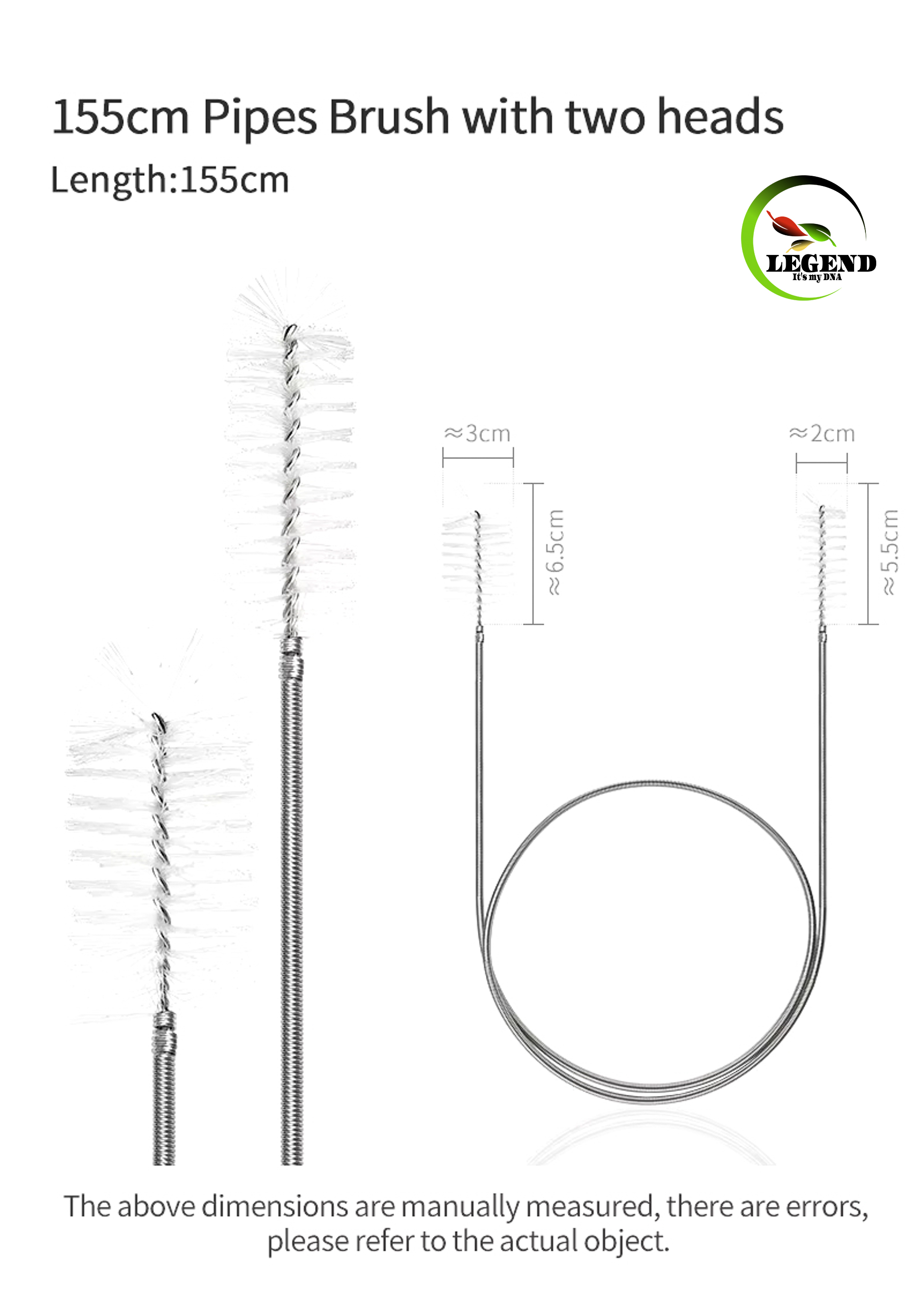 Legend Pipe Brush with Two Heads