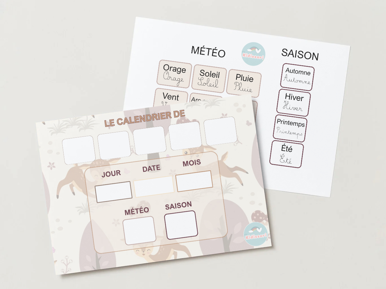 MON CALENDRIER 6 ANS et plus