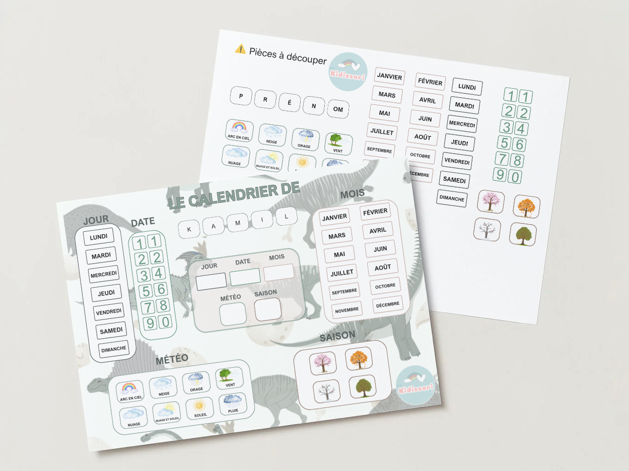 MON CALENDRIER 3-6 ANS