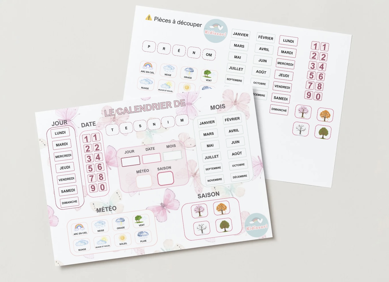 MON CALENDRIER 3-6 ANS
