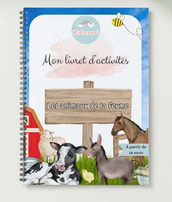 Mon livret d’activité « Les animaux de la ferme » PLASTIFIÉ