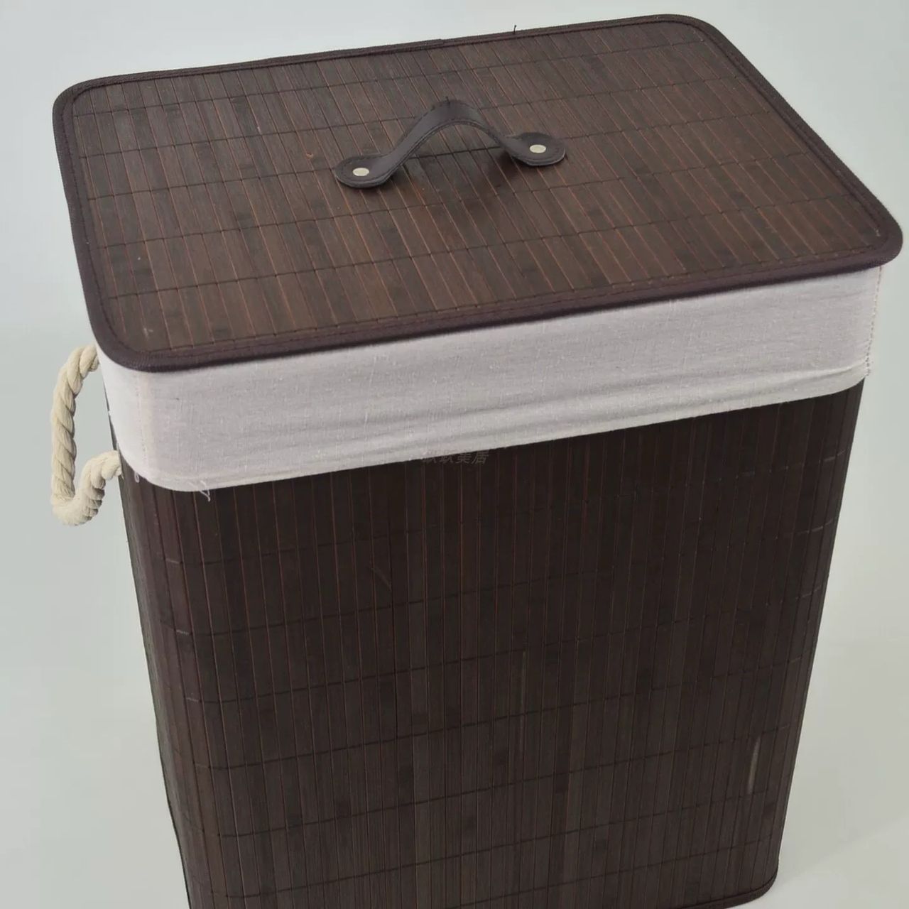 Bamboo laundry basket