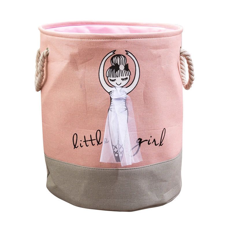 Girly pink toy baskets