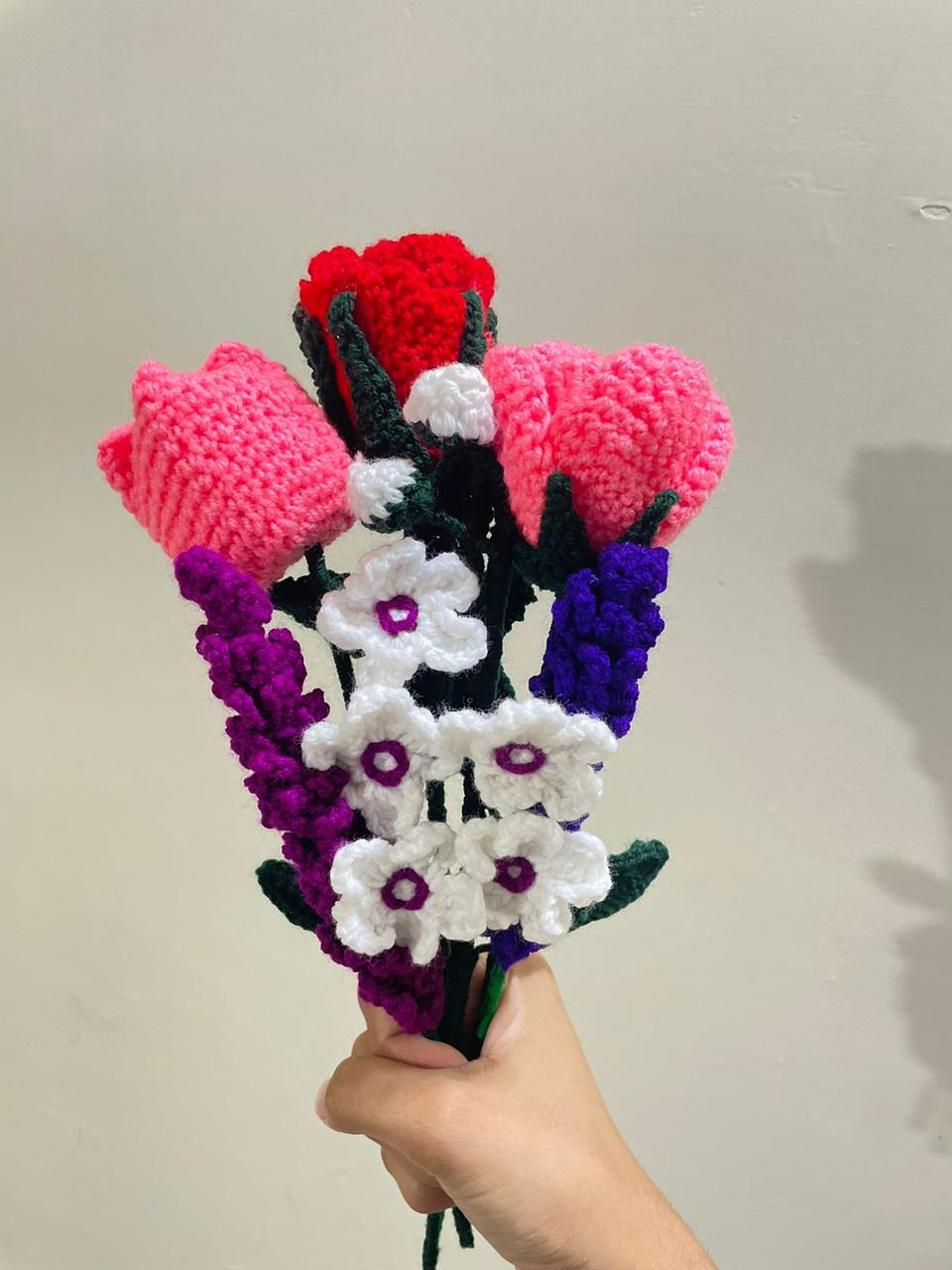 Handcrafted Crochet Flower Bouquet
