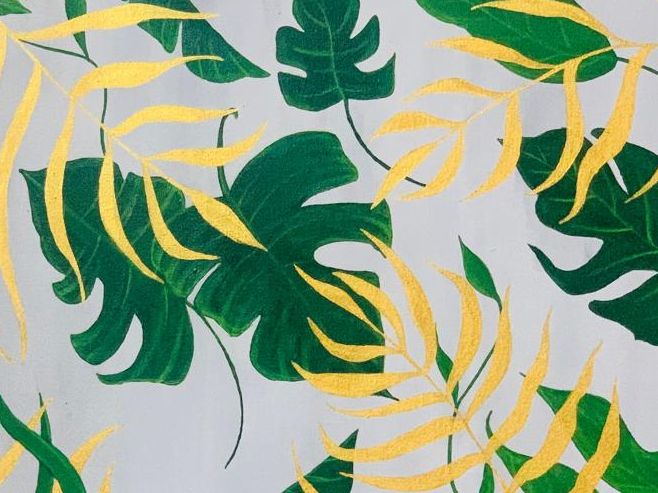 Tropical Leaf Canvas Painting