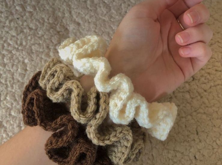 Handmade Crochet Scrunchies