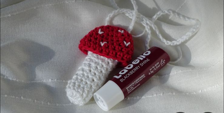 Handmade Crochet Mushroom Keychains