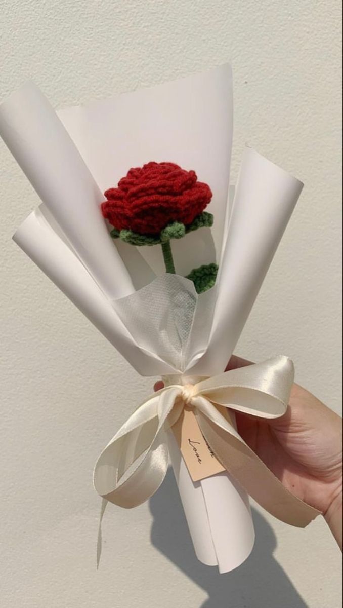 Handcrafted Crochet Rose