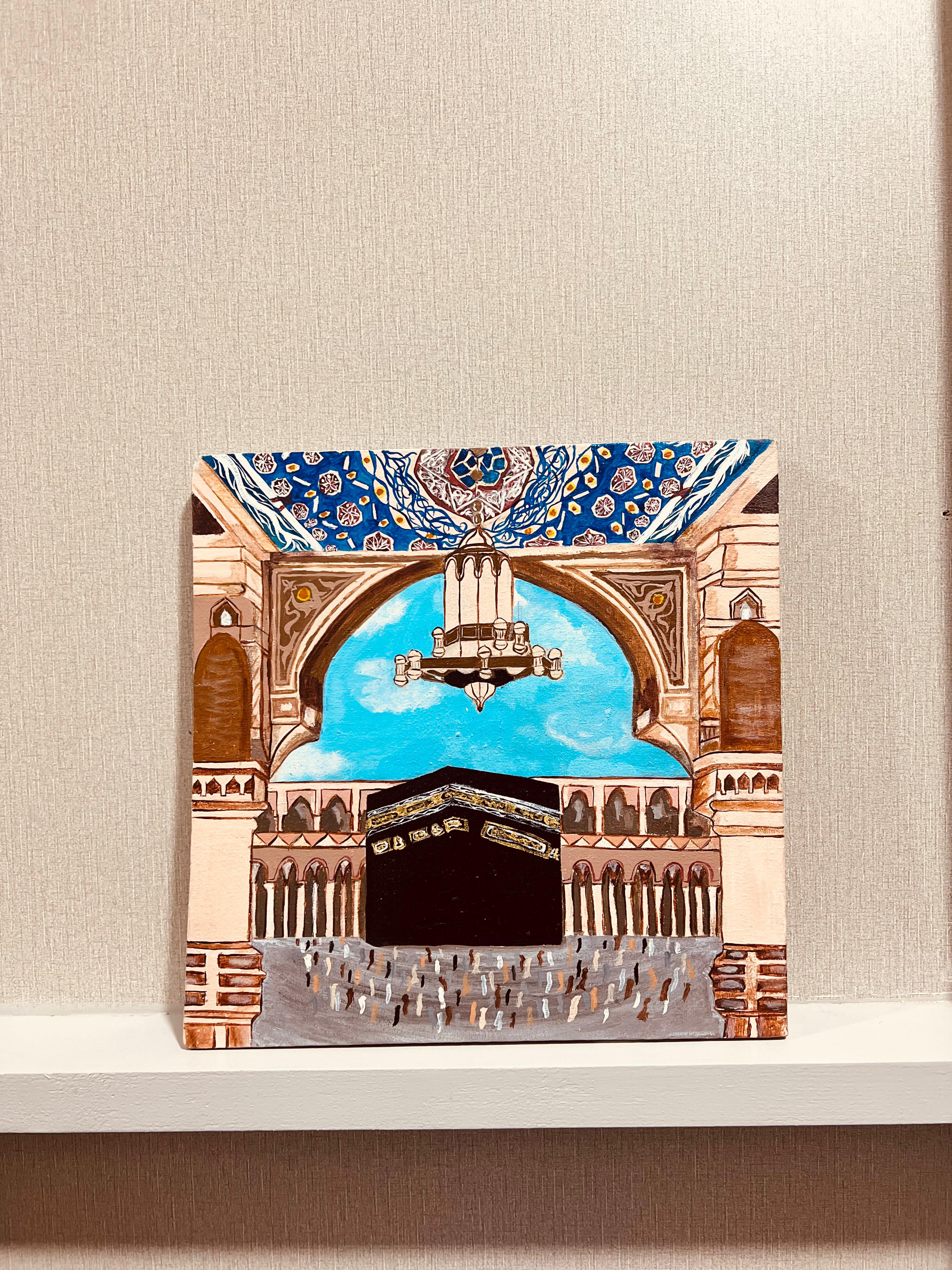 Hand-painted Kaaba Artwork