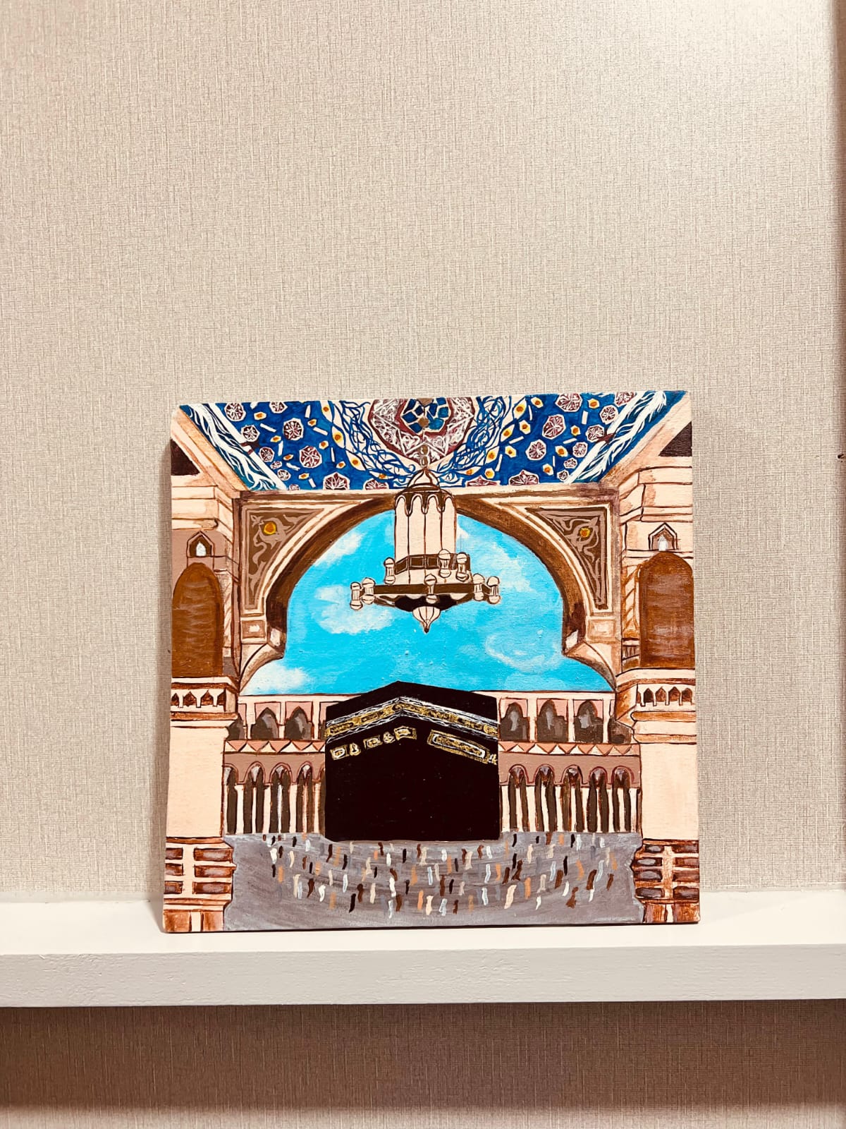 Hand-painted Kaaba Artwork