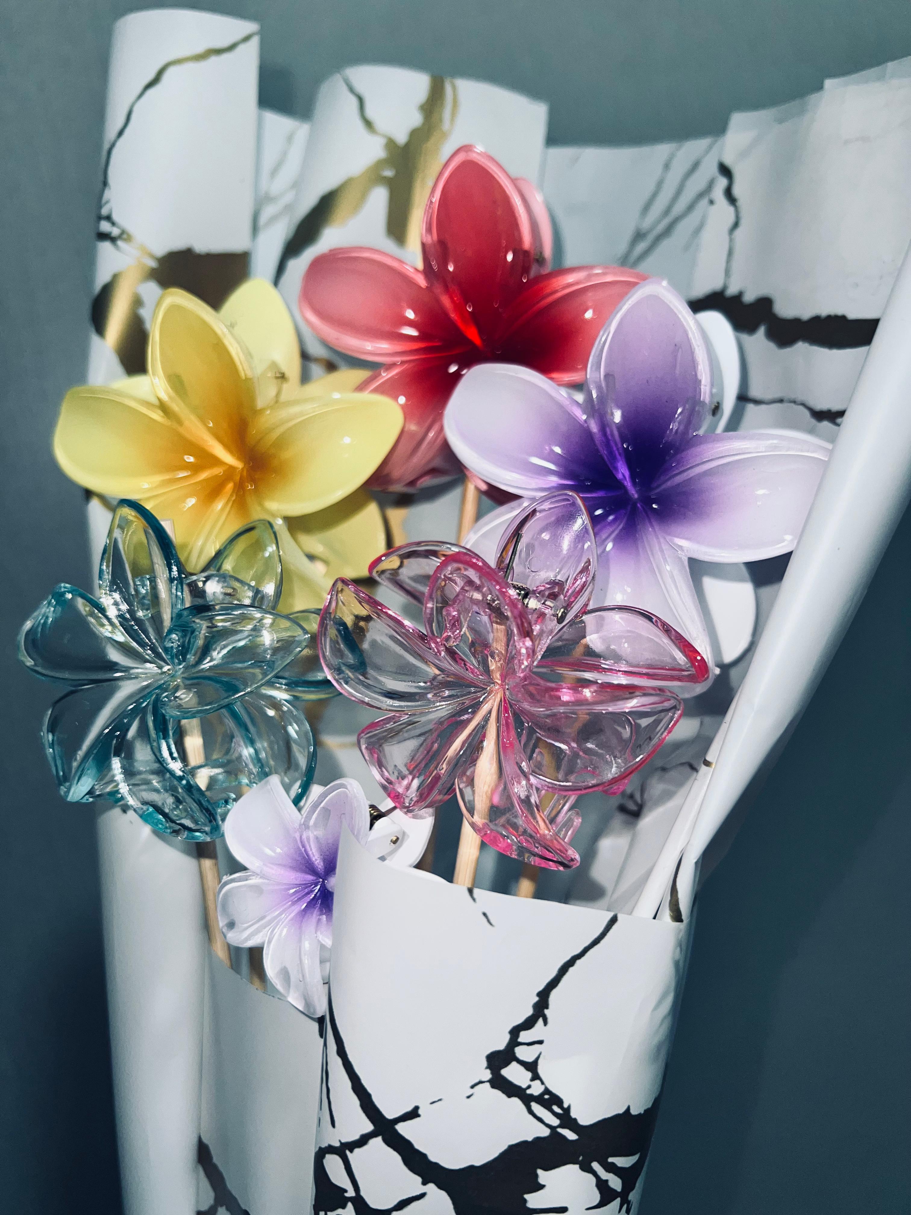 Pinterest style hair claws bouquet 