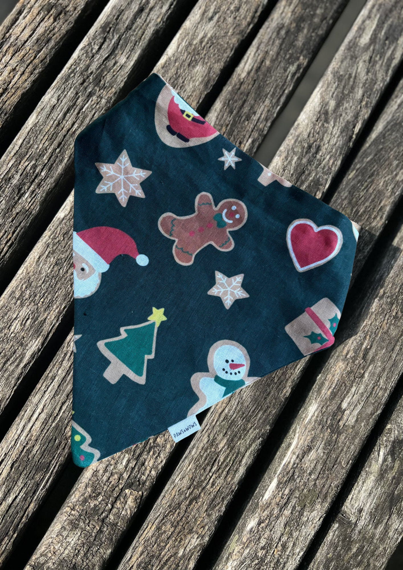 Bandana "Cookies for Santa"