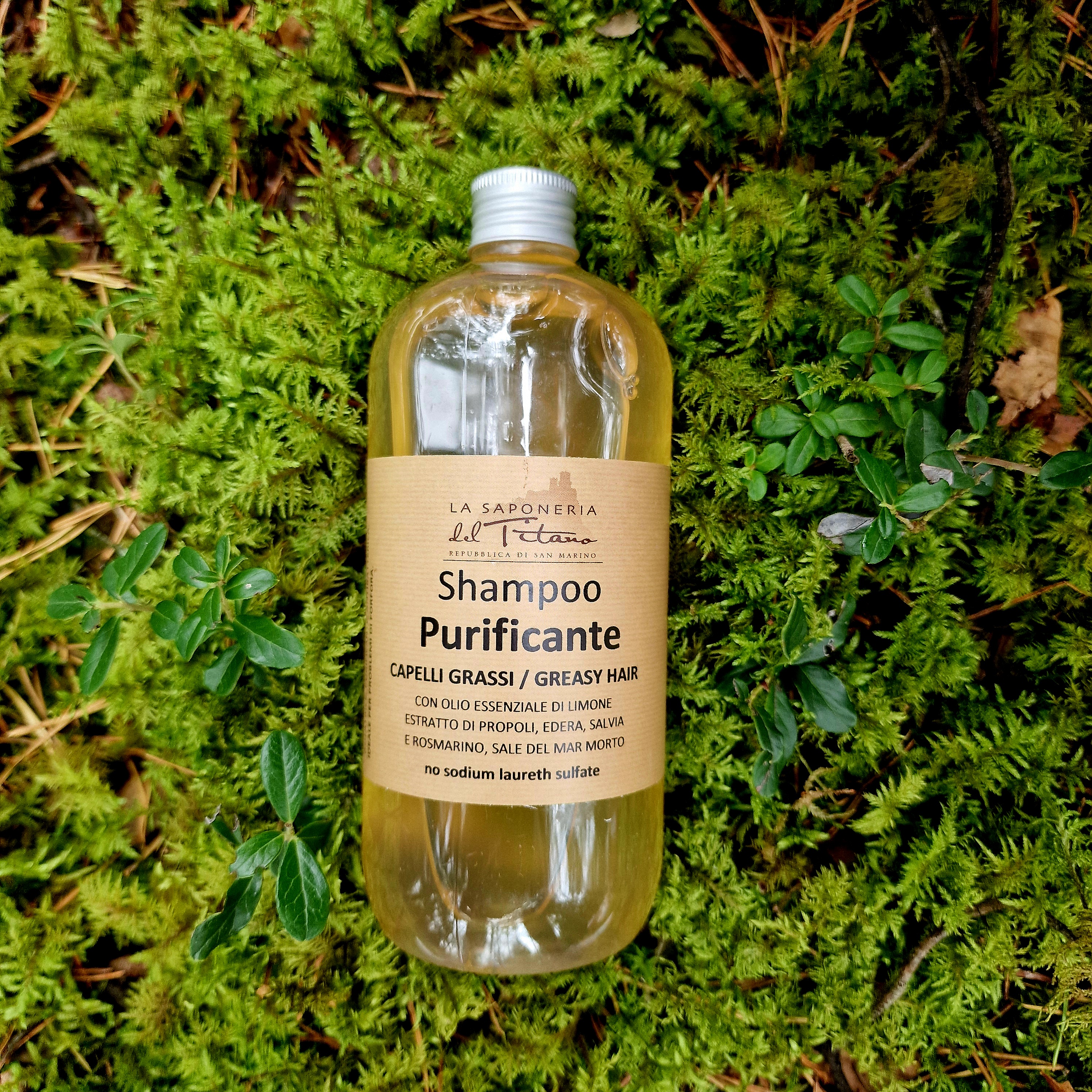 Šampūnas riebiems plaukams (su dozatoriumi)