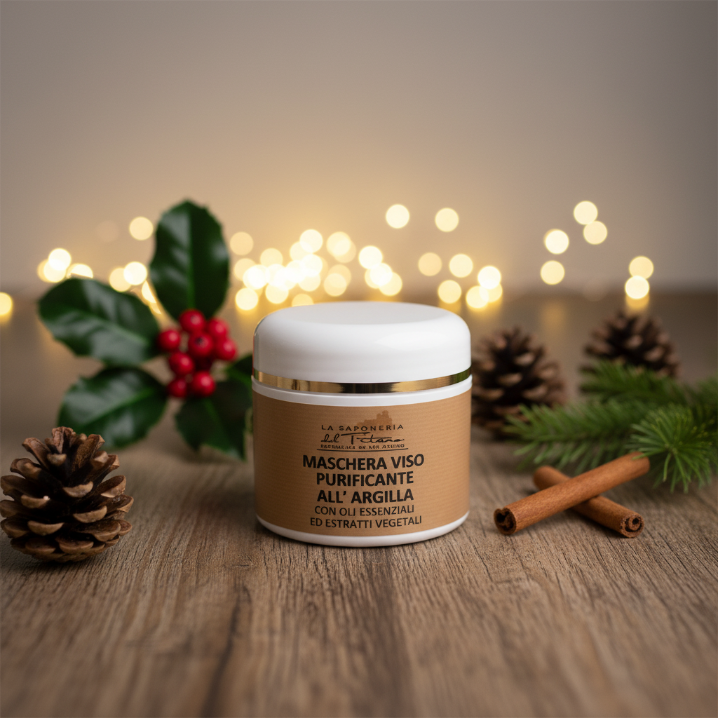 Veido kaukė su moliu