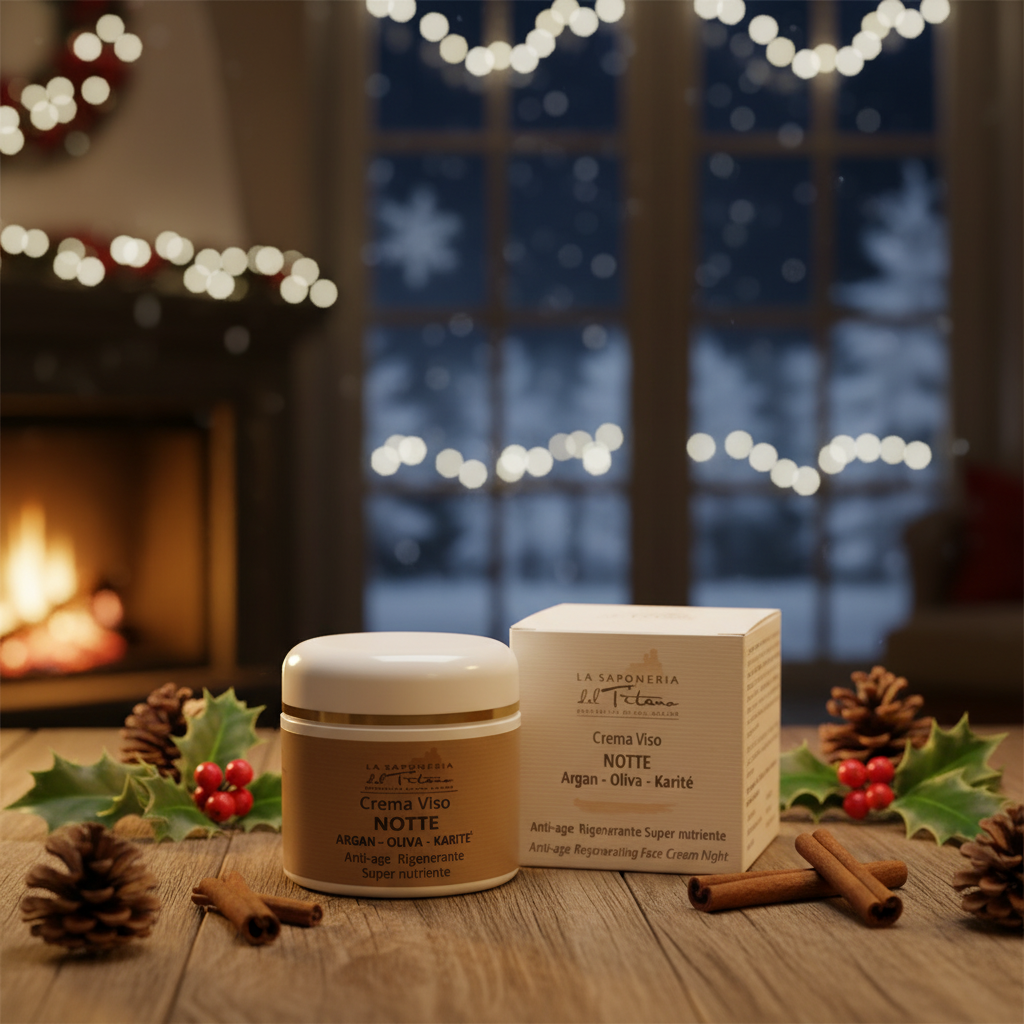 Maitinantis, riebus, naktinis veido kremas