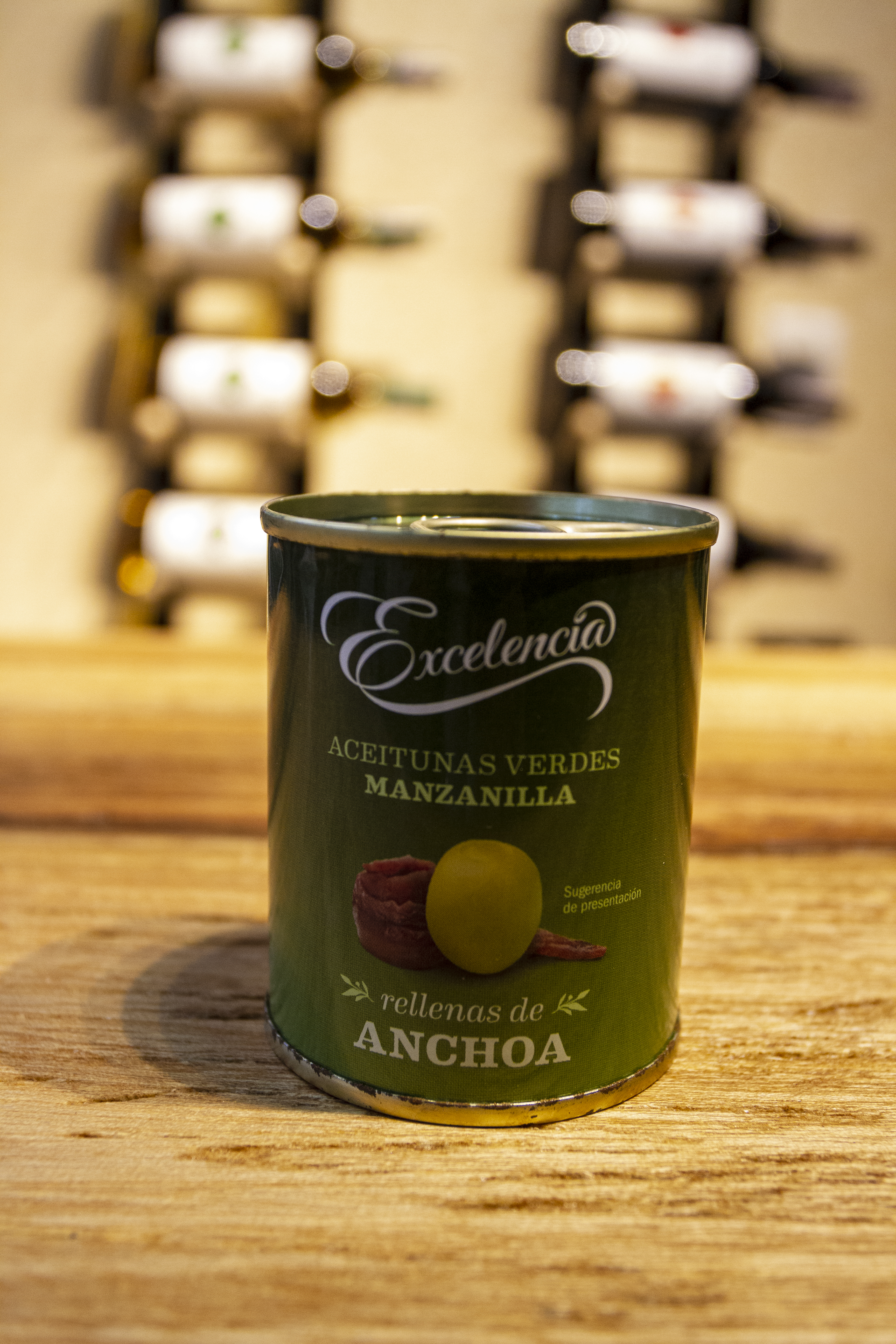 ACEITUNAS RELLENAS DE ANCHOAS LATA 125 ML 