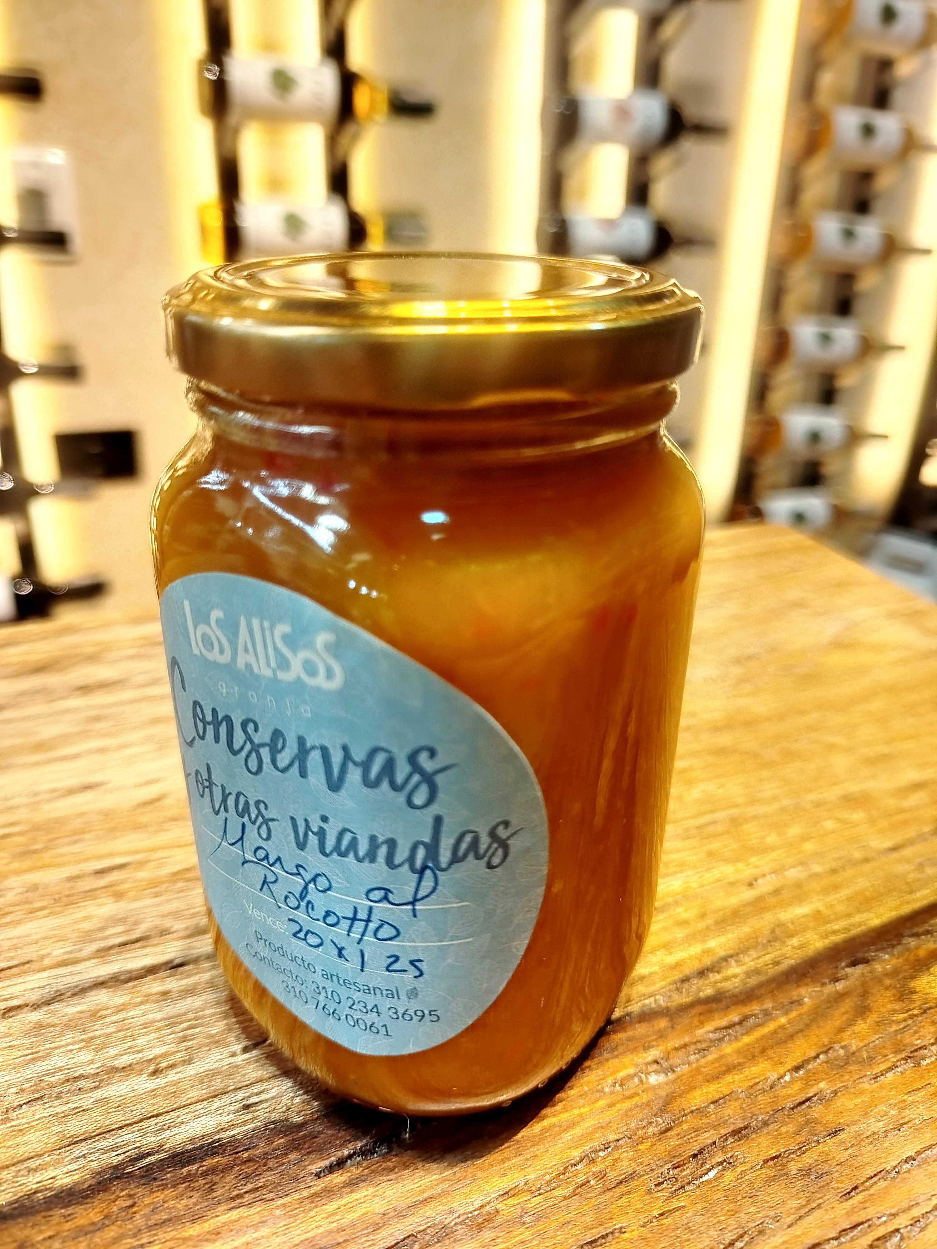 MERMELADA ARTESANAL  DE MANGO PICANTE CON ROCOTO (500G)