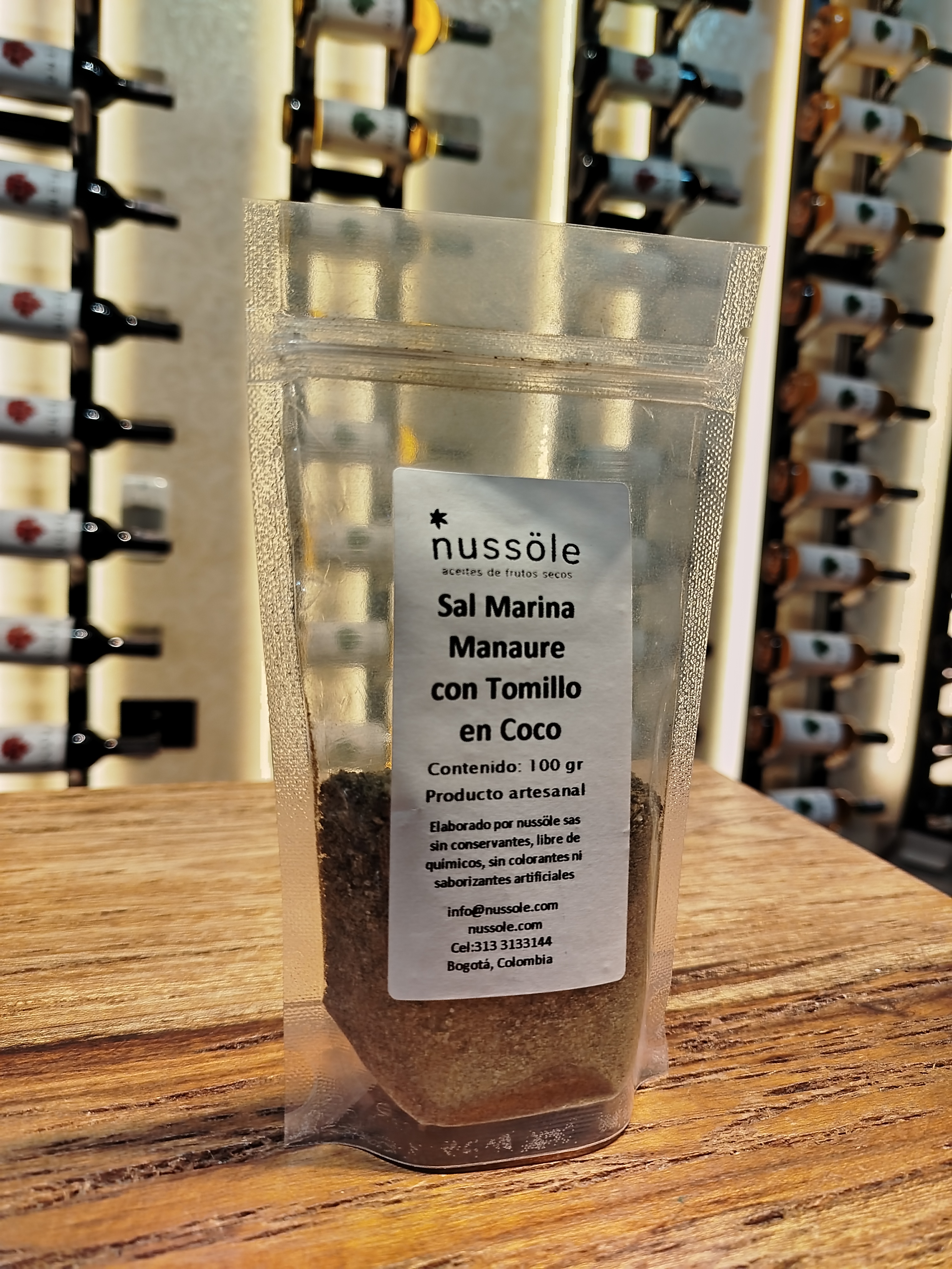 SAL MARINA MANAURE CON TOMILLO EN COCO (100GR)