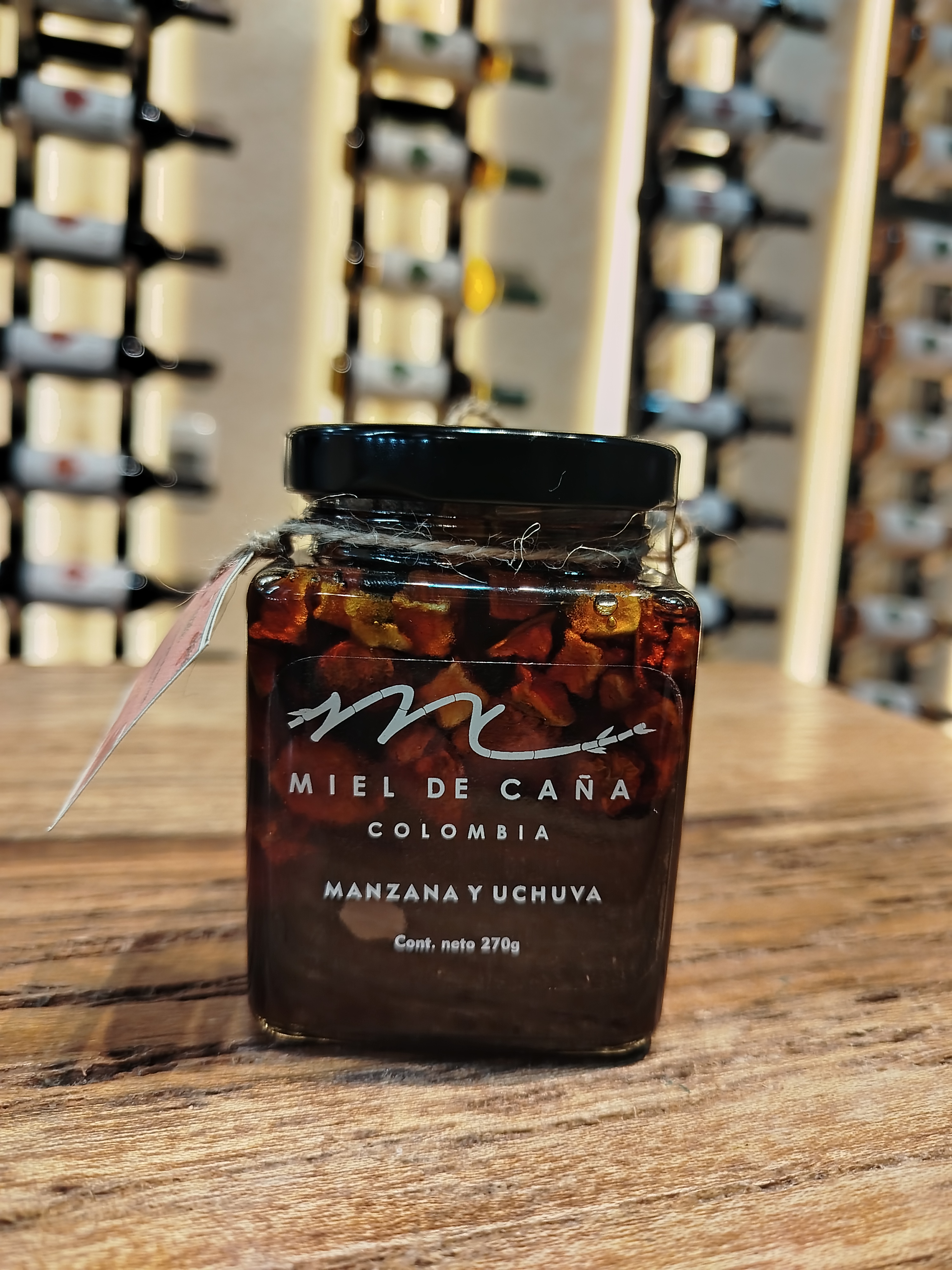 MIEL DE CAÑA DE COLOMBIA - MANZANA Y UCHUVA (270GR)