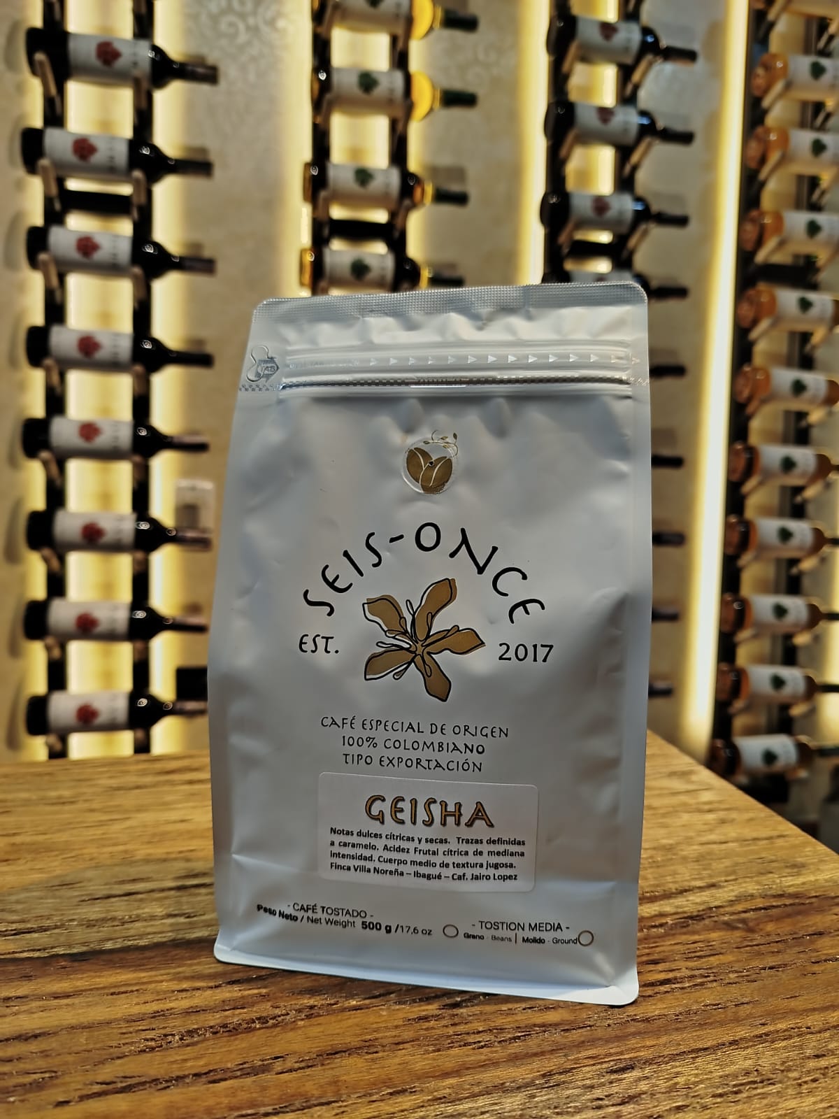 CAFÉ - GEISHA (500GR GRANO O MOLIDO)