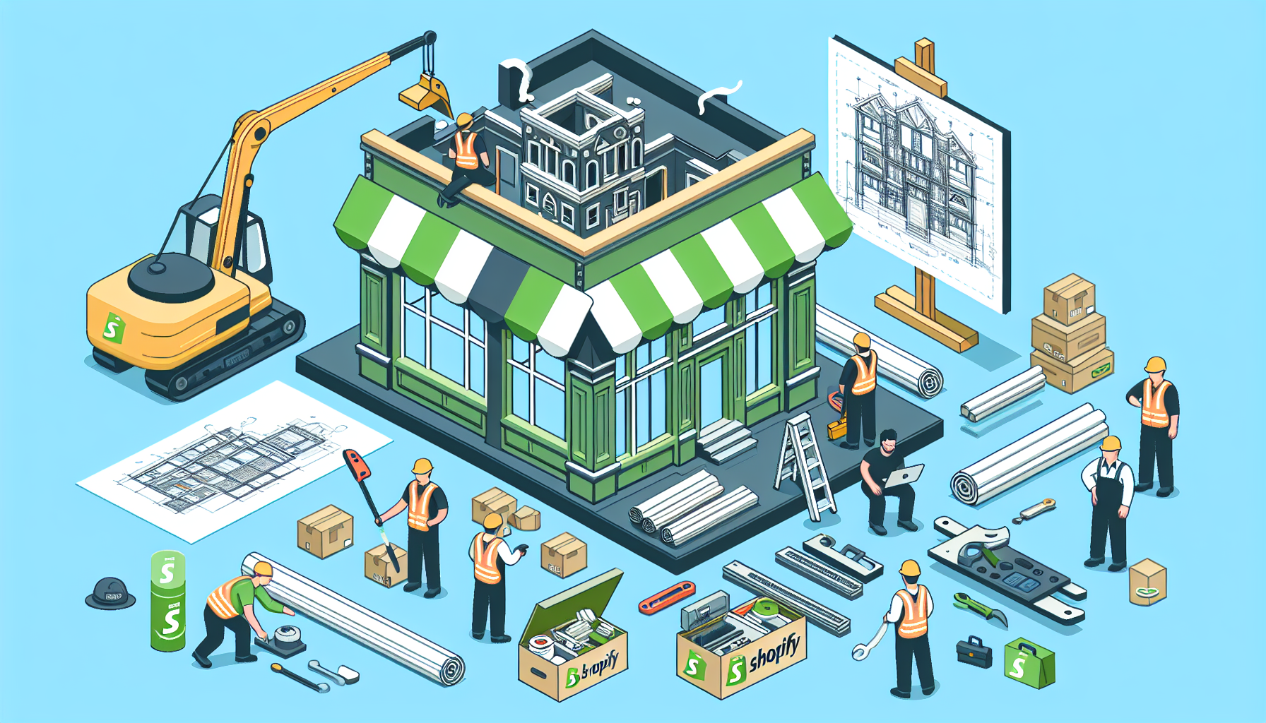 خدمة عمل المتجر الكامل