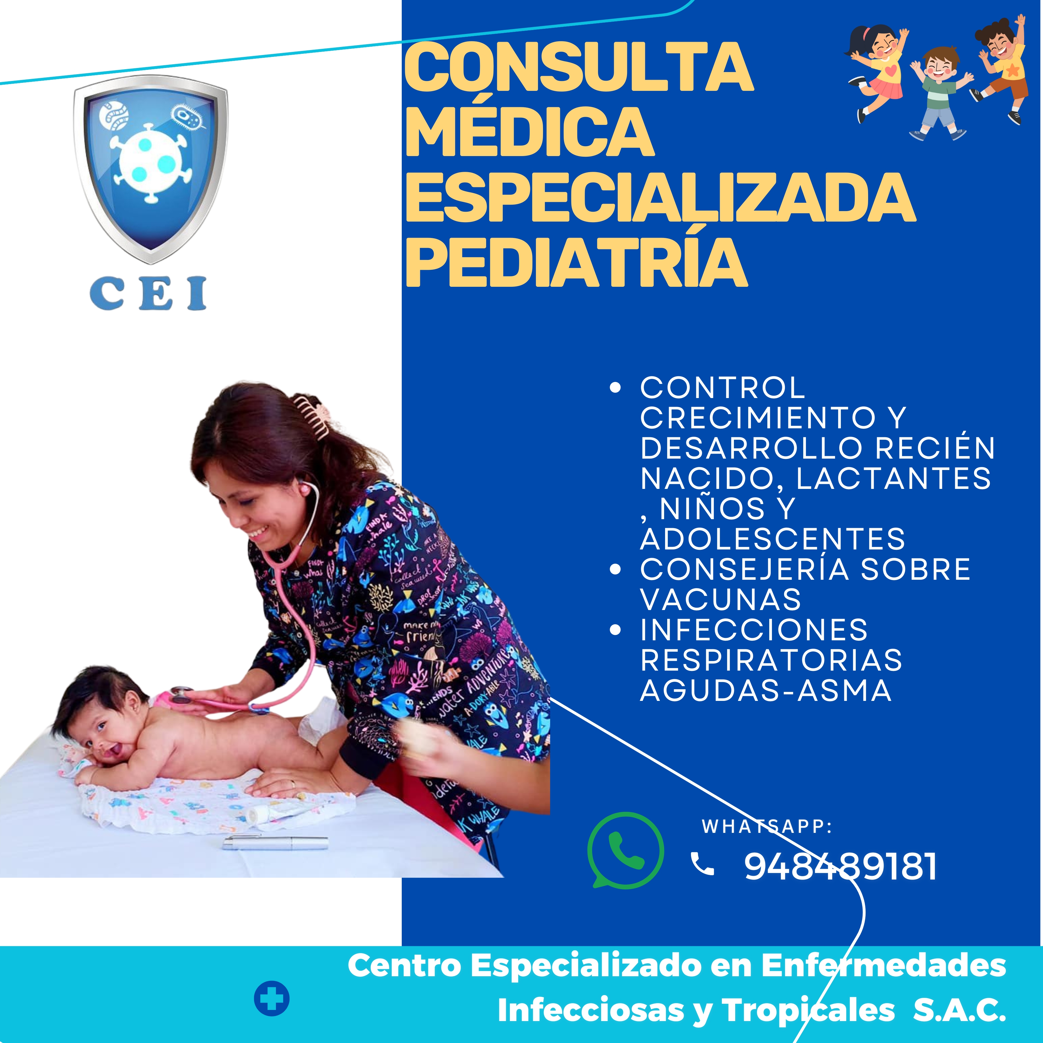 CONSULTA MÉDICA ESPECIALIZADA EN PEDIATRÍA
