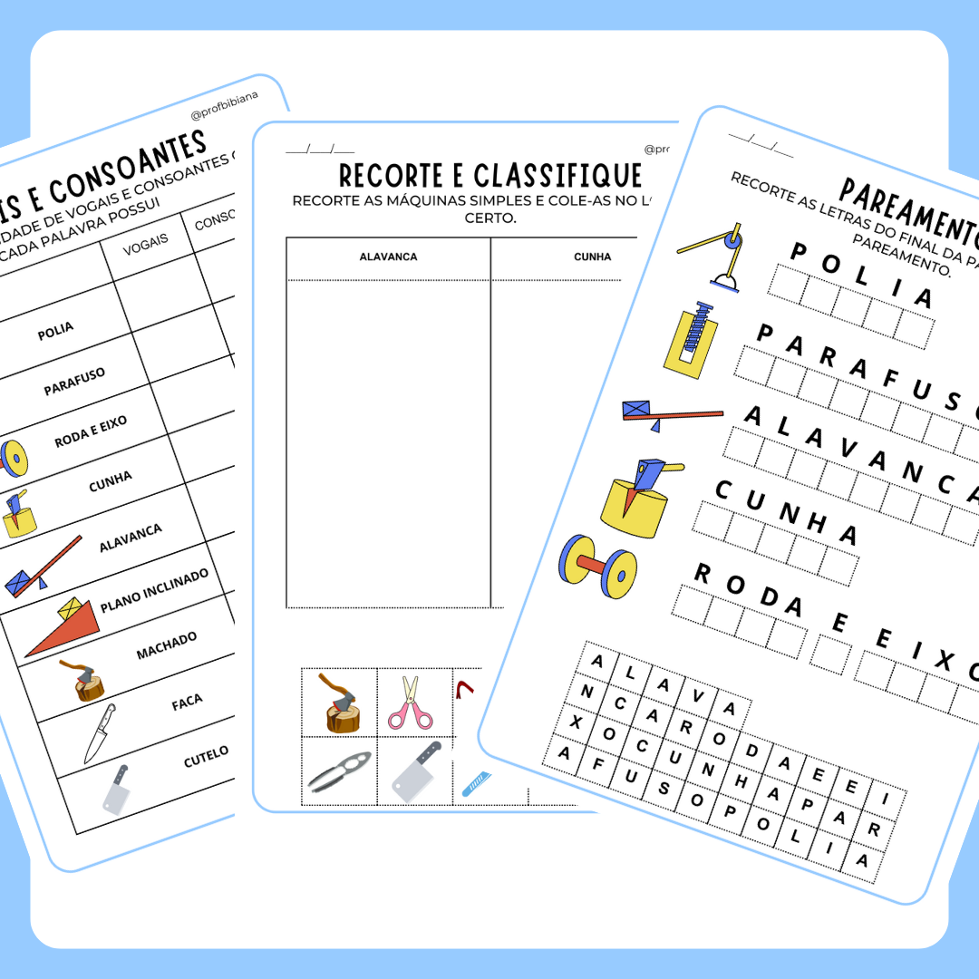 Máquinas Simples (Pré-silábicos)