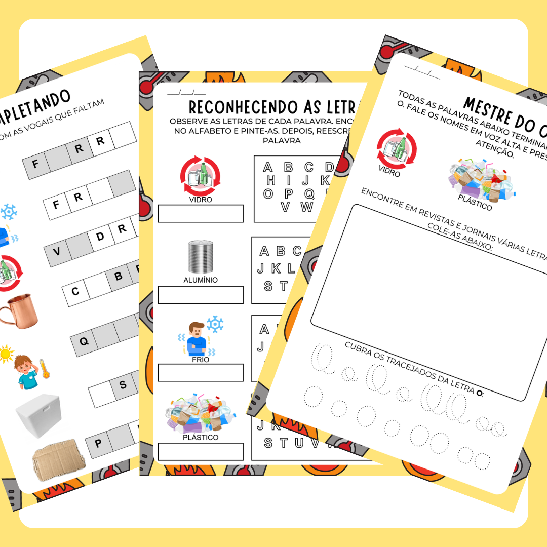Sensação térmica, temperatura e calor (Pré-silábicos)