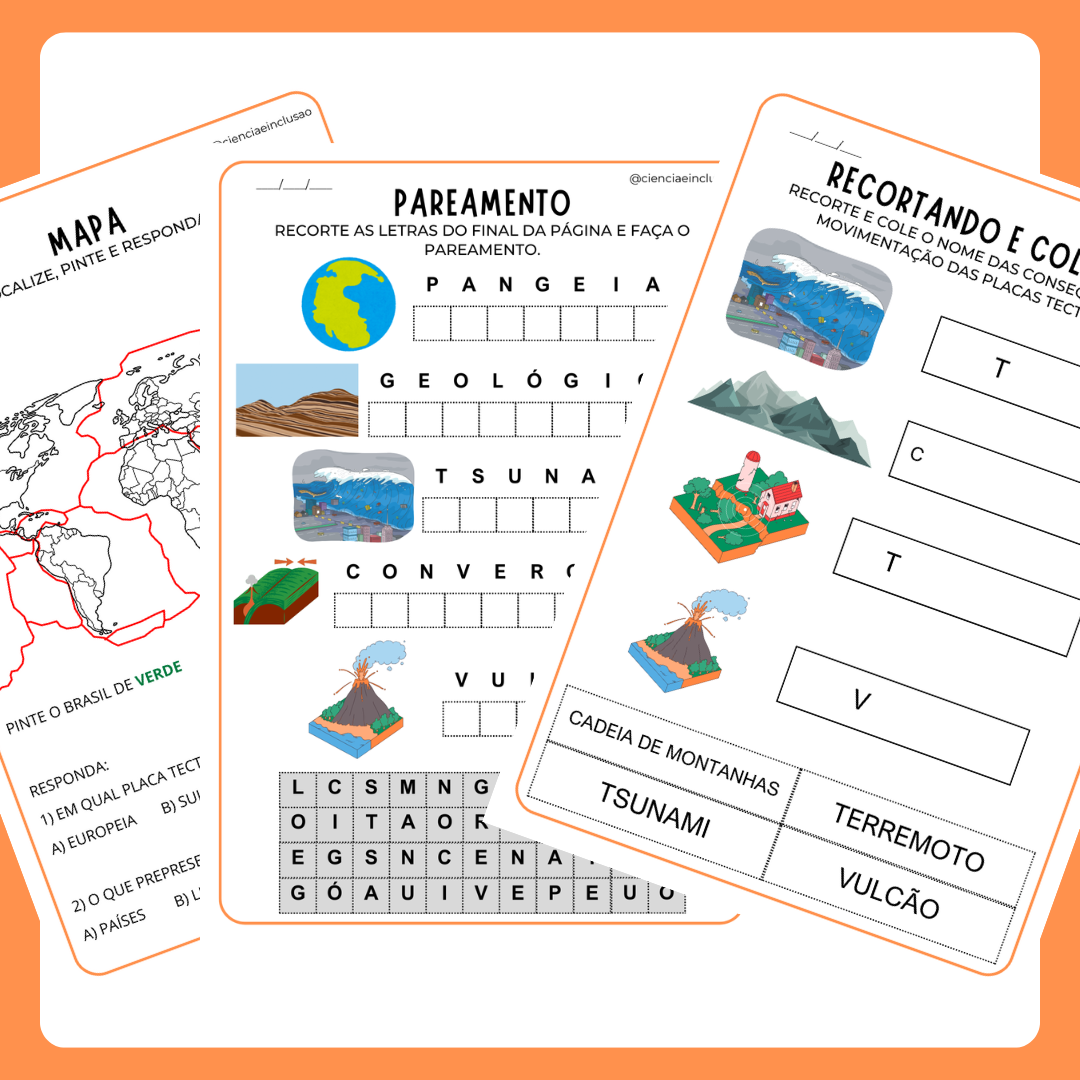 Deriva Continental e Placas tectônicas (Pré-silábicos)