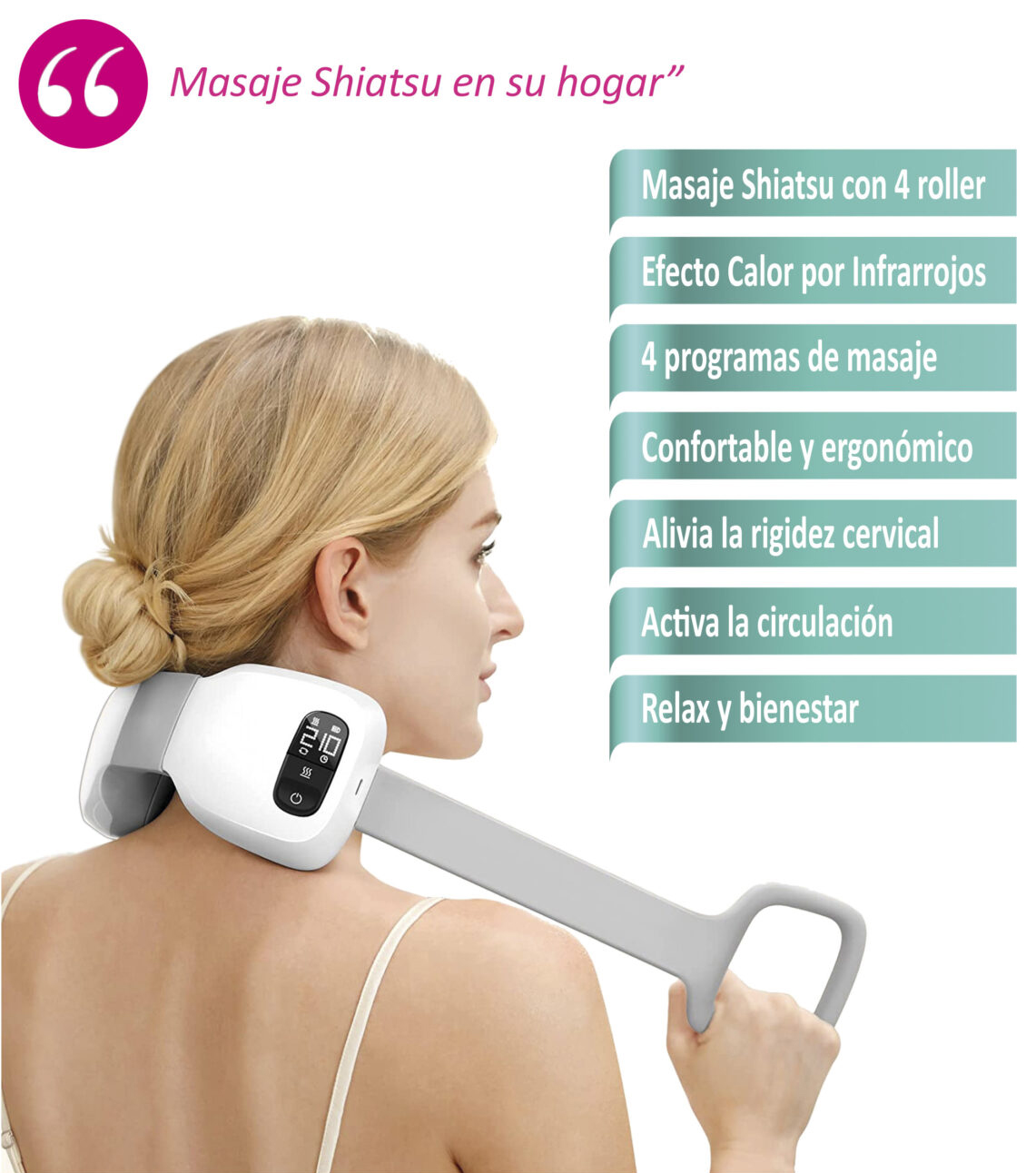 Masajeador Cervicales EMS, MISTER RELAX