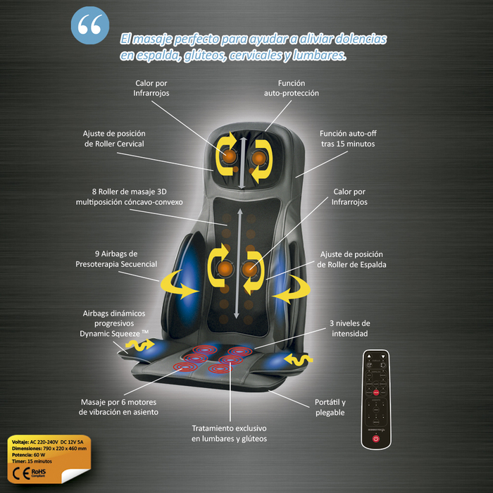 Asiento de Masaje Integral