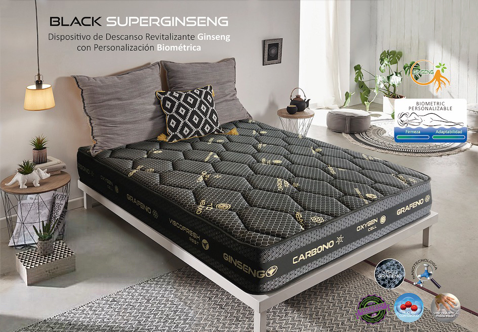 Colchón Viscoelástico BLACK SUPERGINSENG