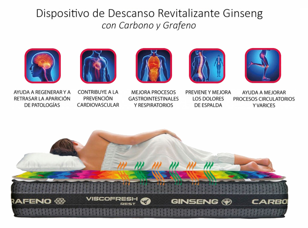 Colchón Viscoelástico BLACK SUPERGINSENG