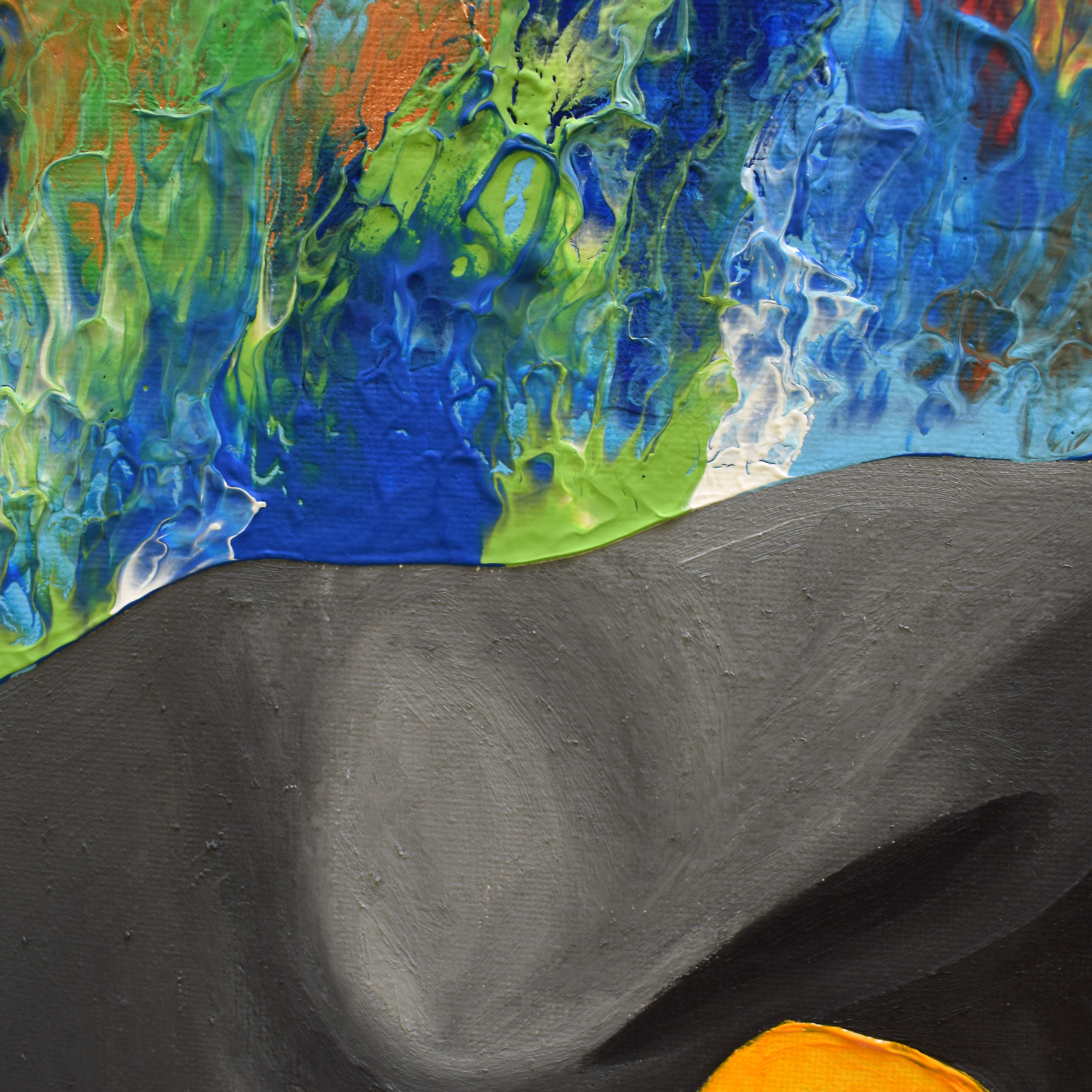 "Beso eterno" Obra original 70x100 cm