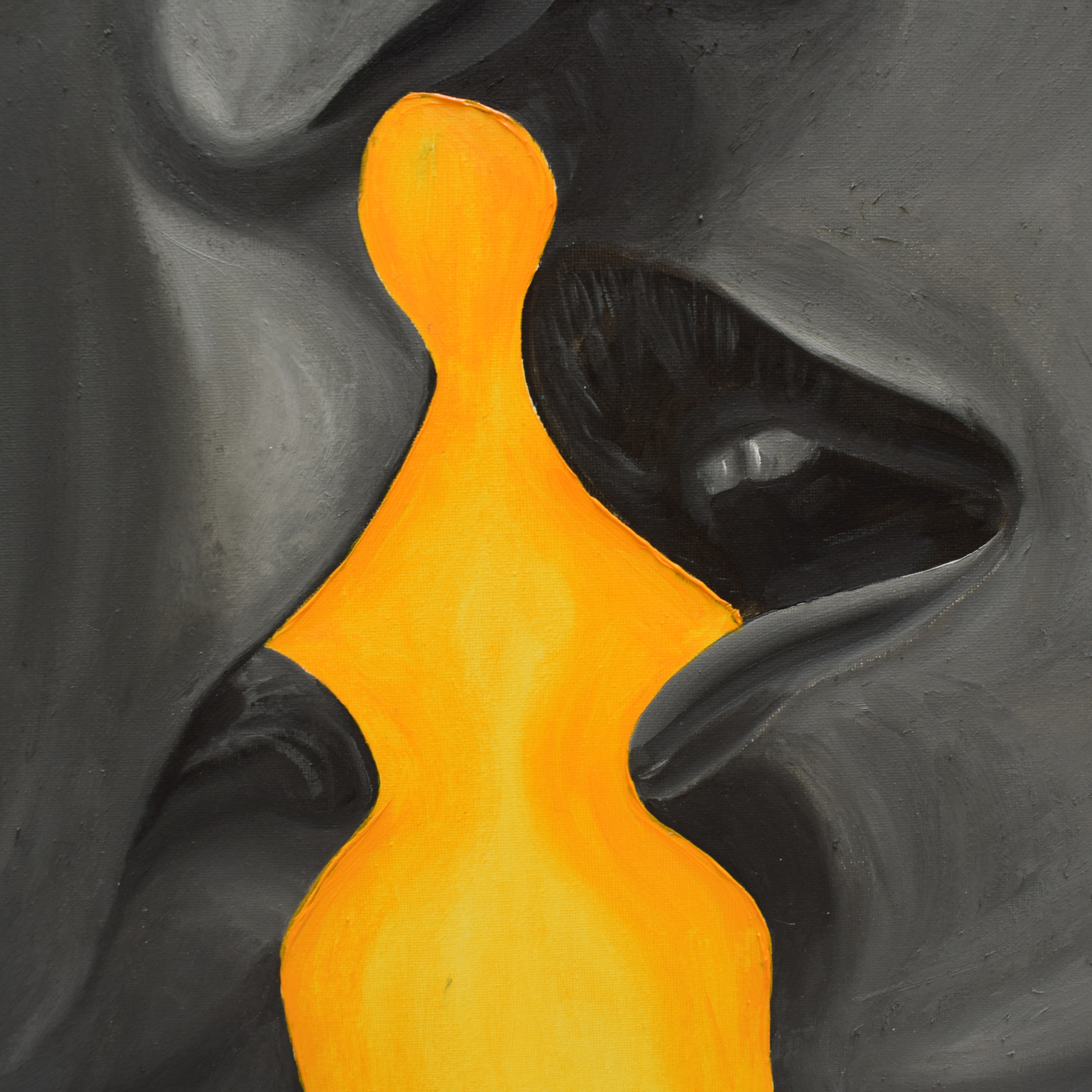 "Beso eterno" Obra original 70x100 cm