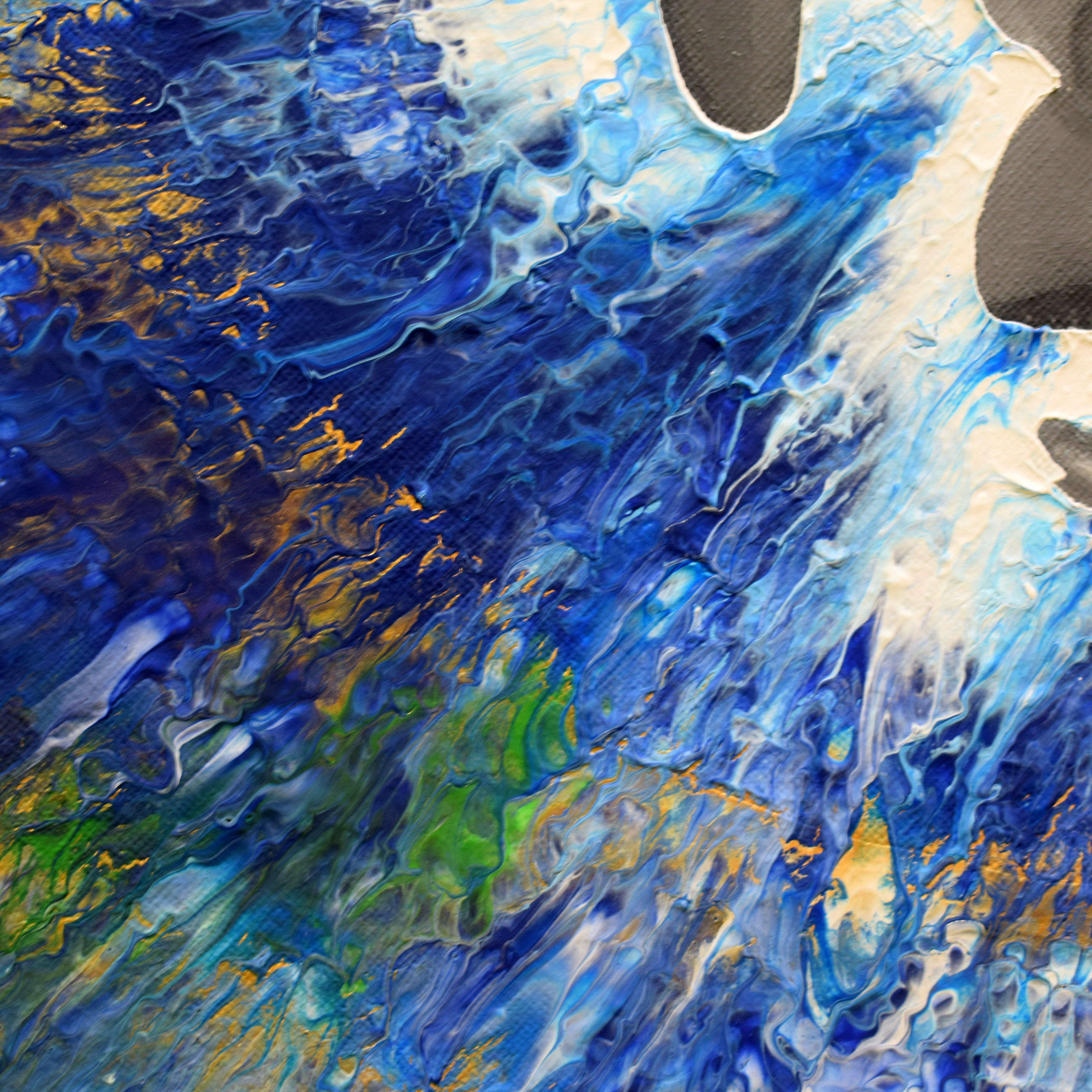 "Ya me voy" Obra original 50 cm diámetro