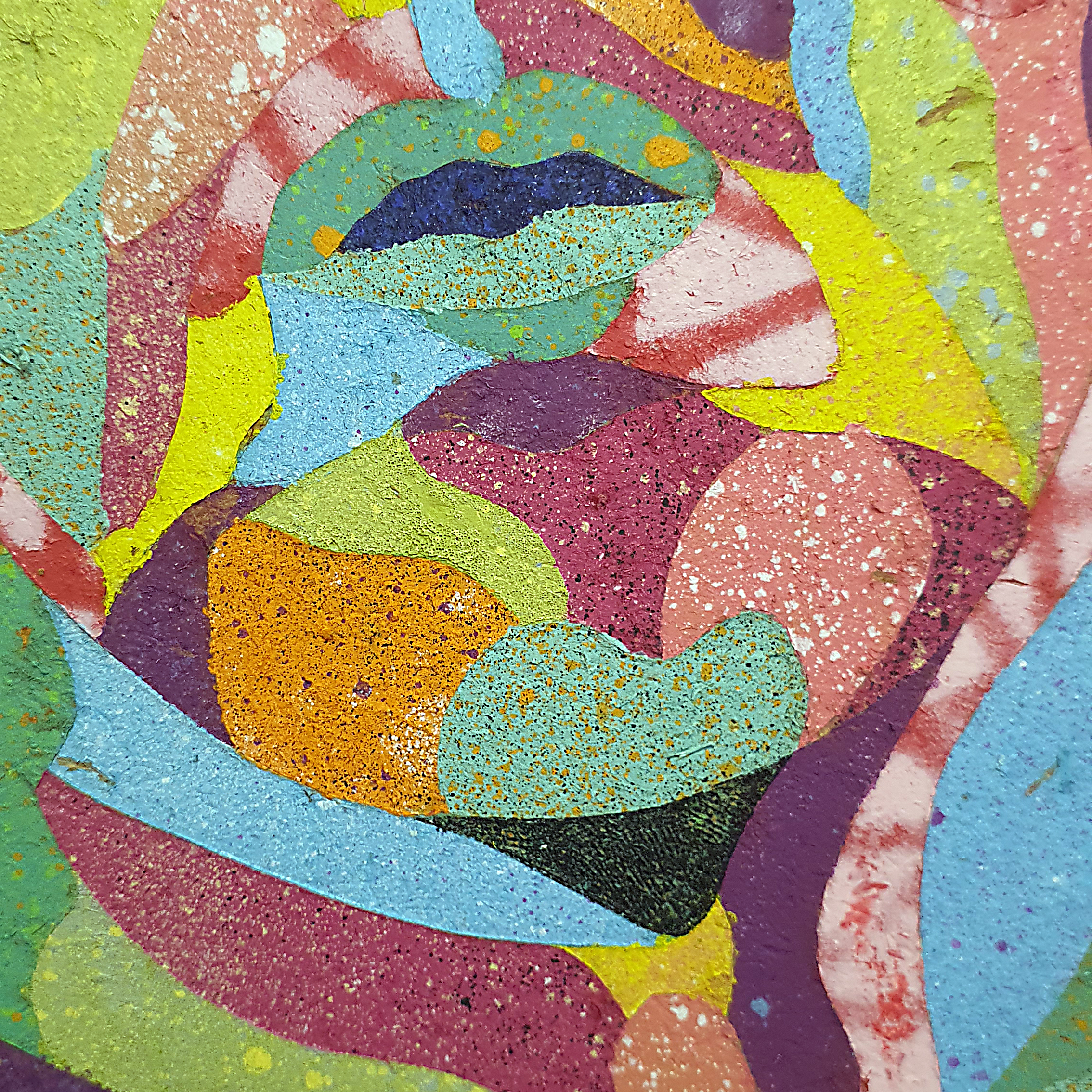 "Harring" Obra original 25x25 cm