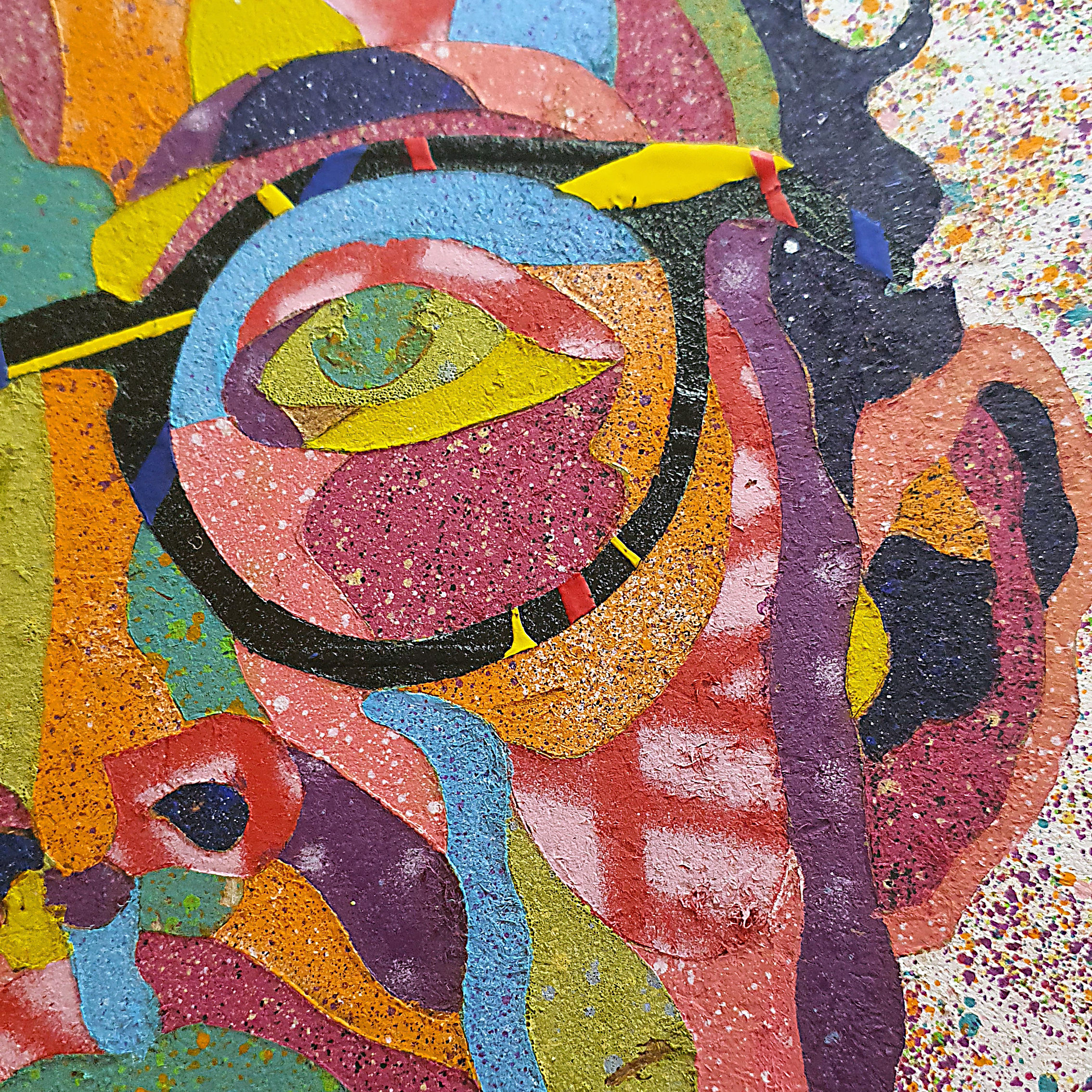 "Harring" Obra original 25x25 cm