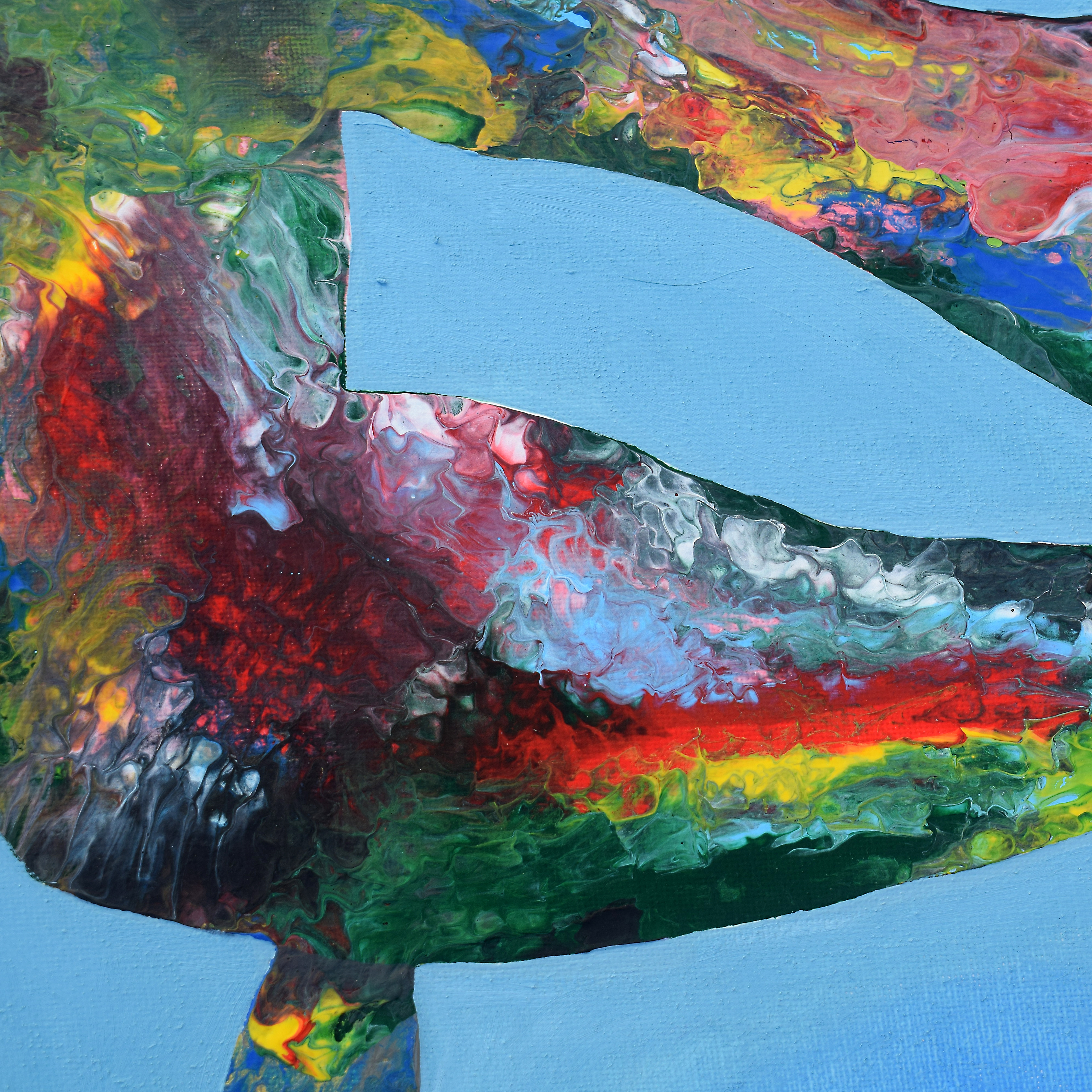 "Abrazo de despedida" Obra original 40x50 cm